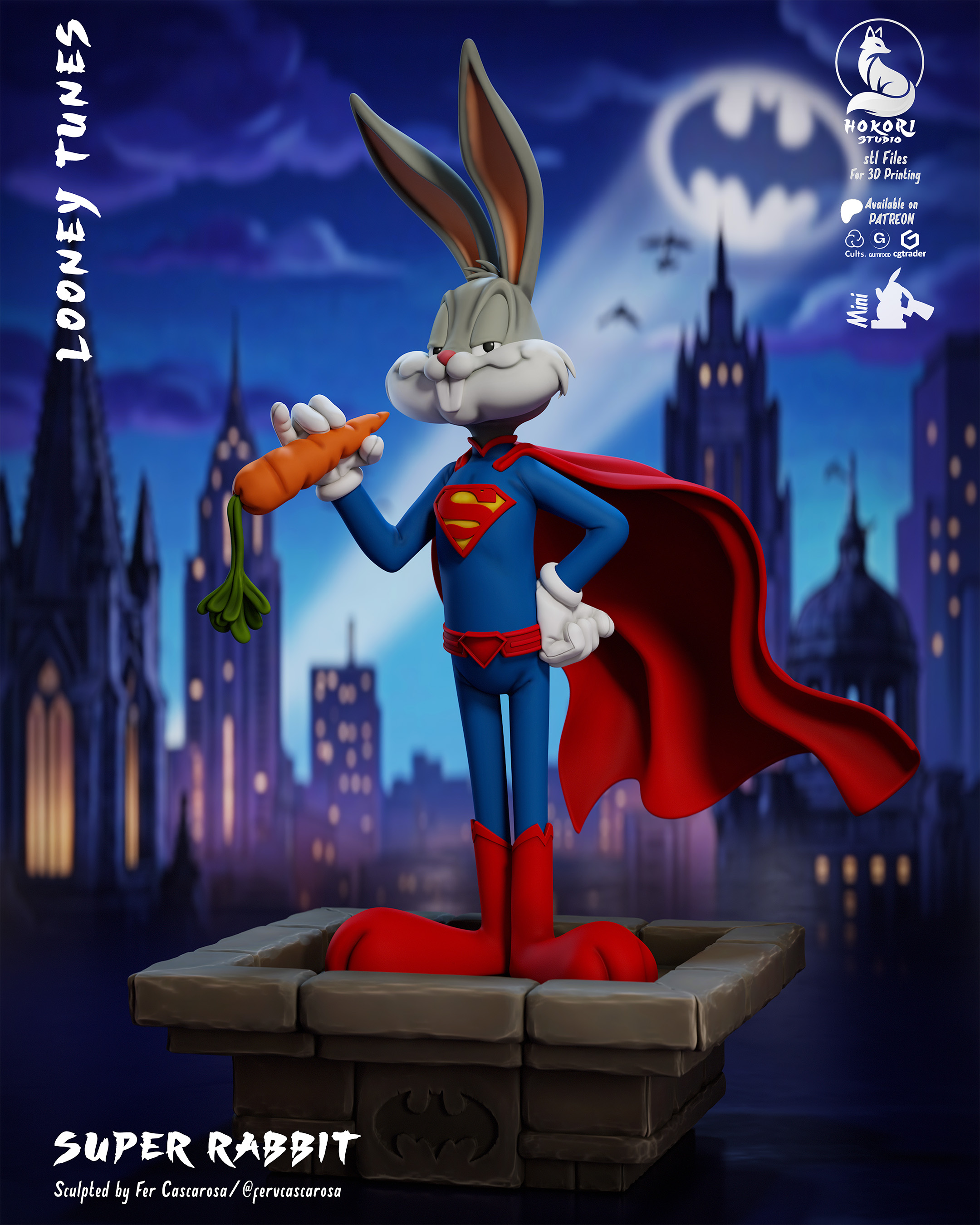 Super Rabbit 🐰🦸‍♂️ 模型预览图 1