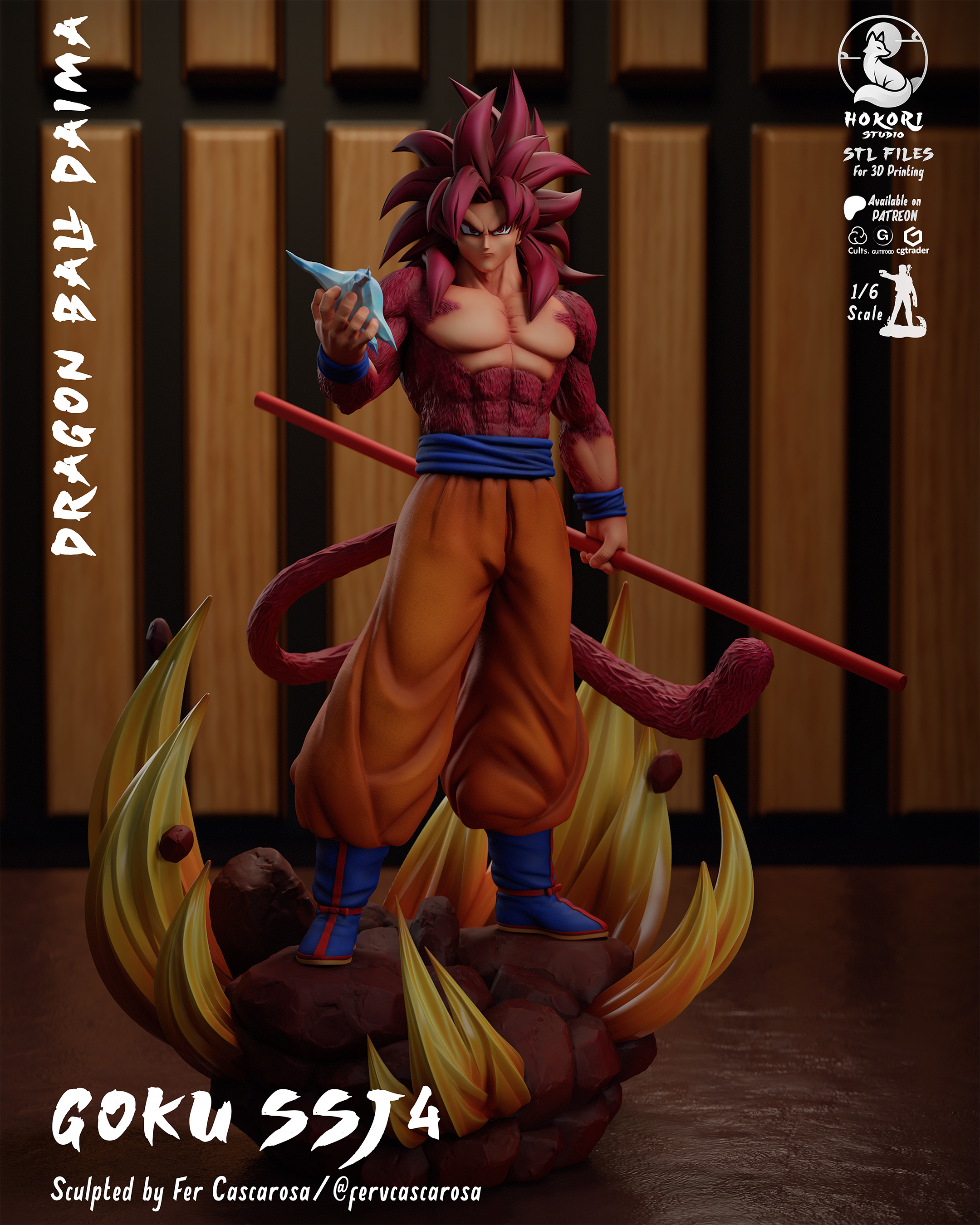 GOKU SSJ4 模型预览图 1