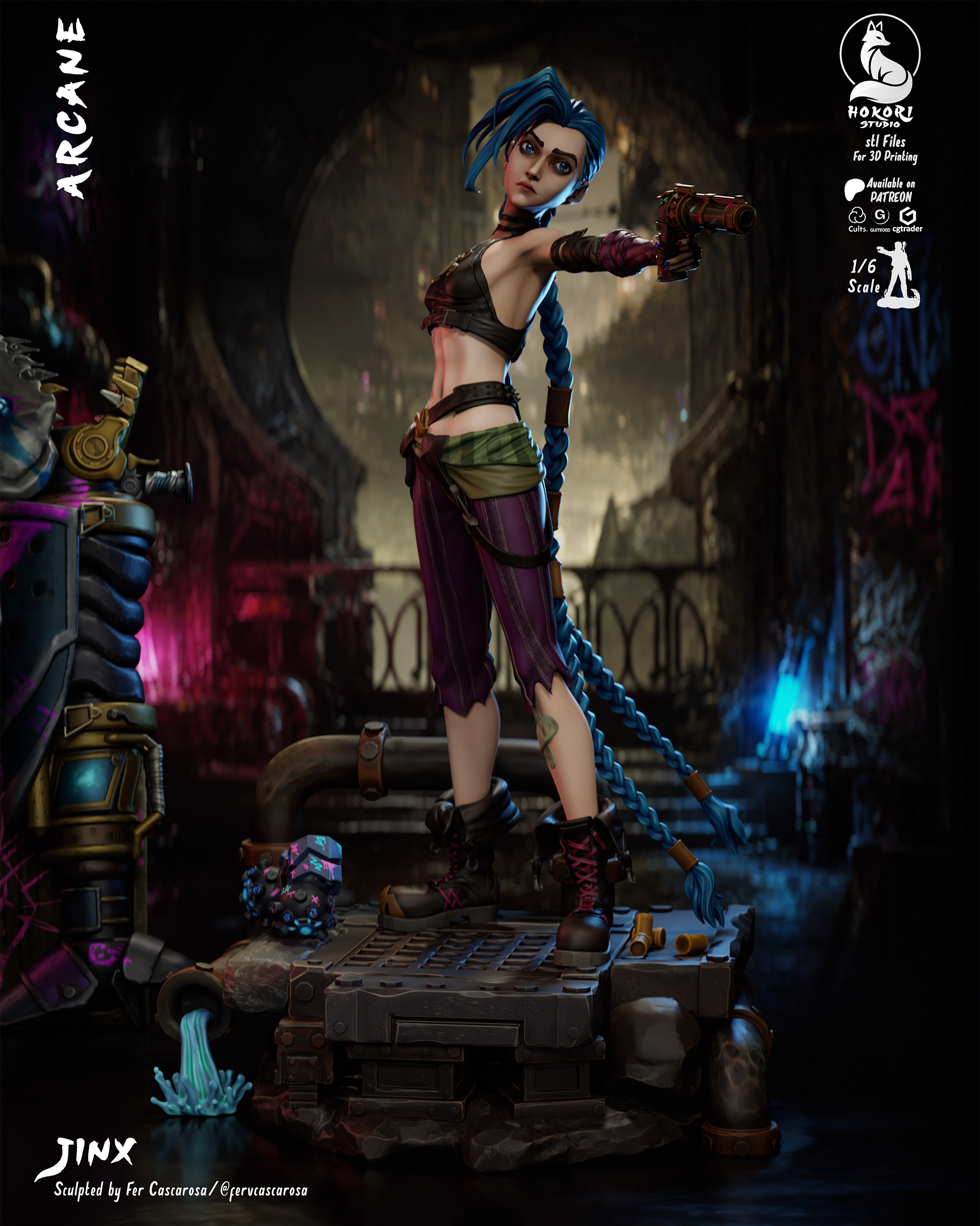 Jinx - Arcane 模型预览图 1