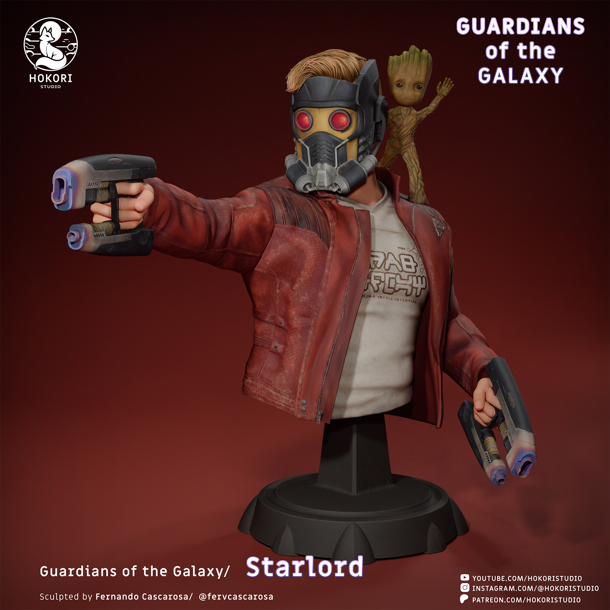 Star-Lord · Bust 模型预览图 1