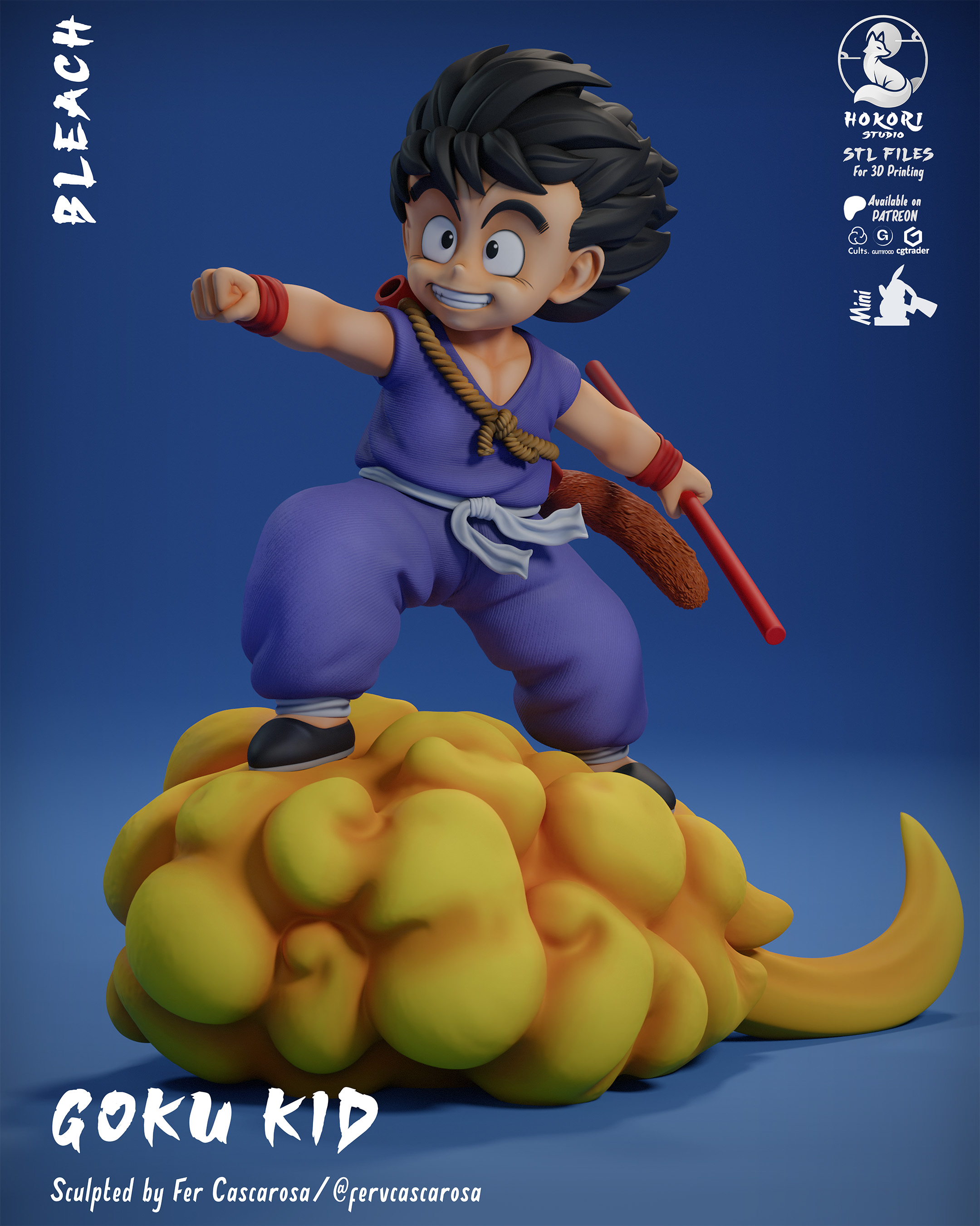 KID GOKU ON KINTO’UN 模型预览图 1