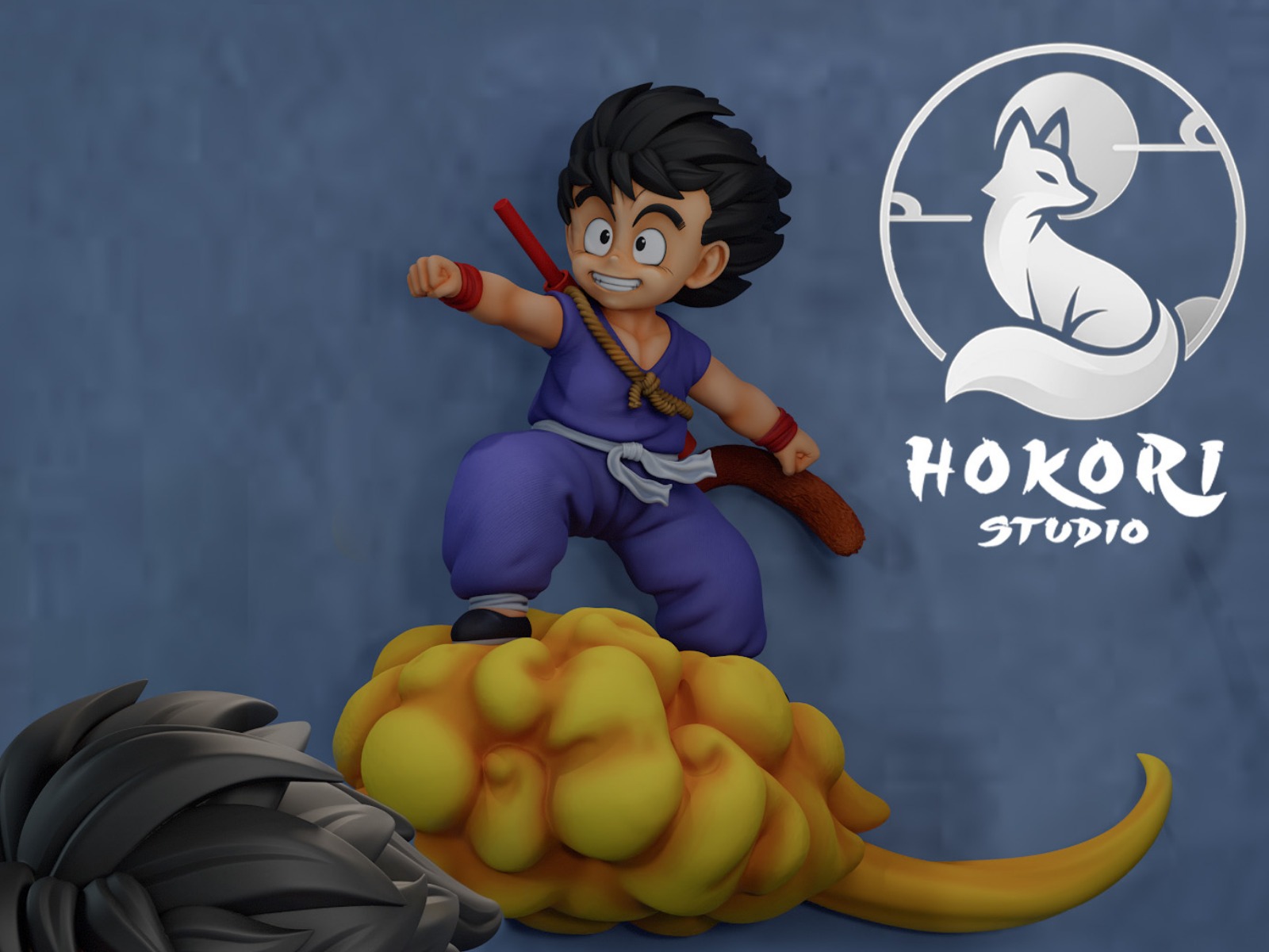 KID GOKU ON KINTO’UN wall-mounted 模型预览图 1