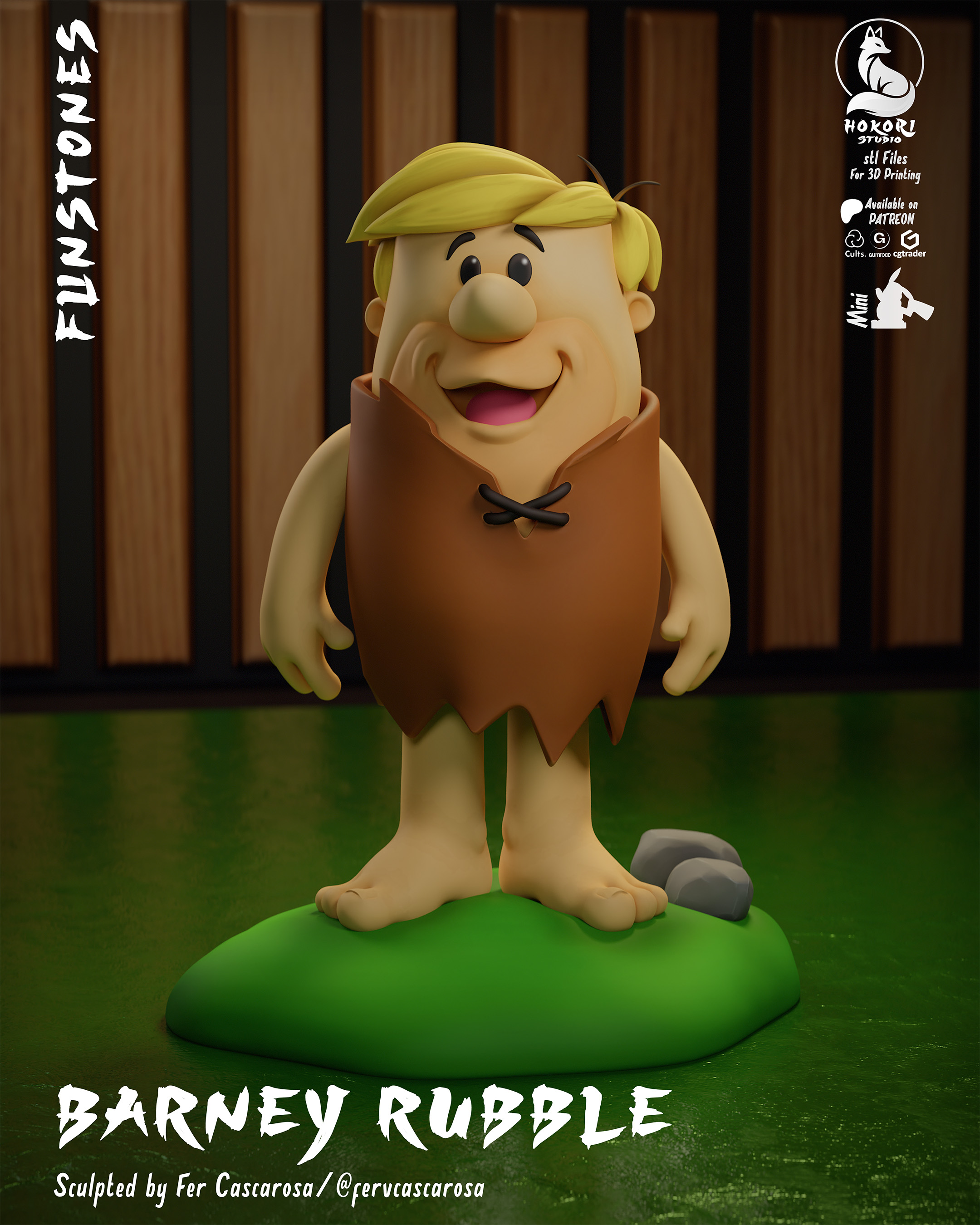 Barney Rubble 模型预览图 1
