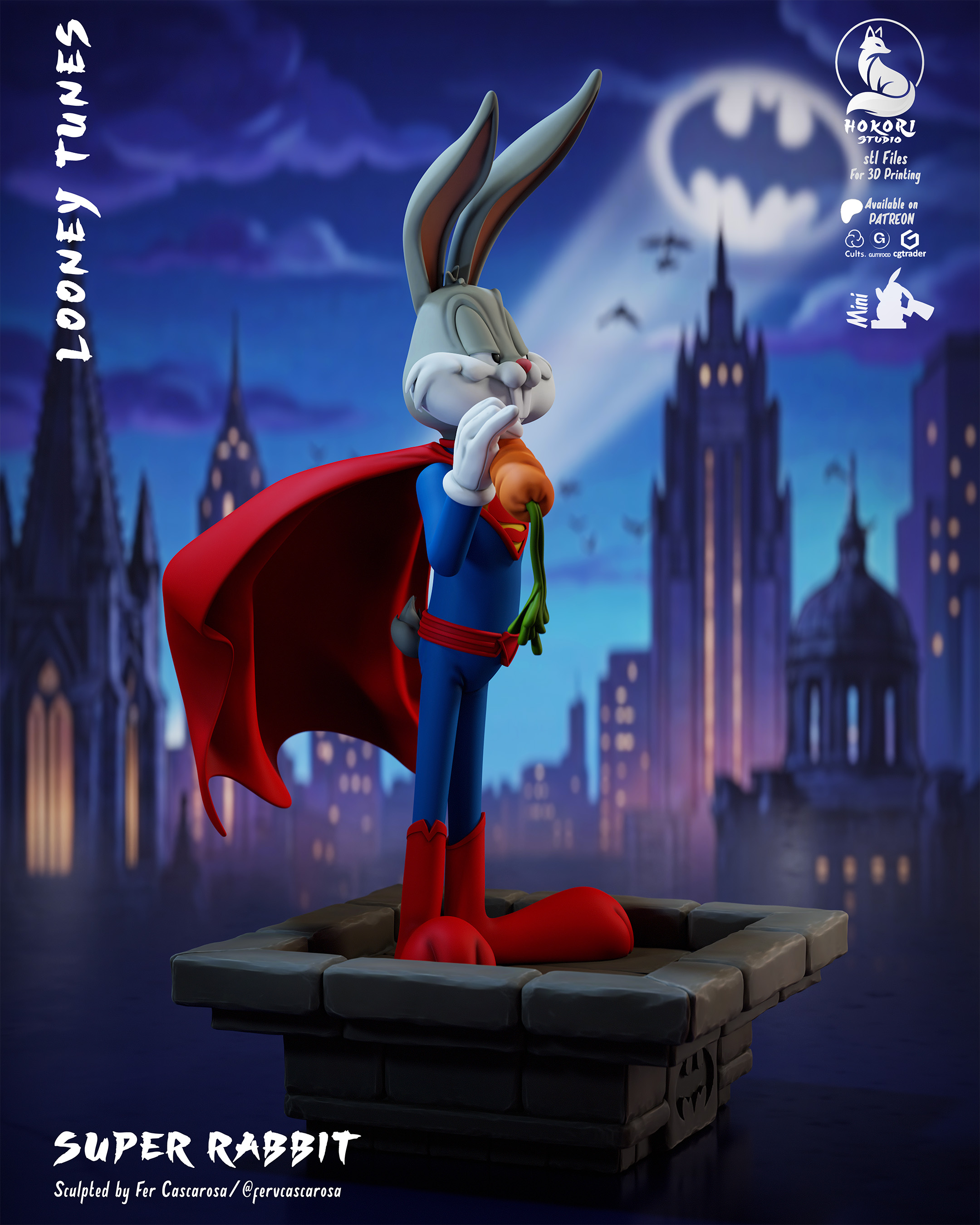 Super Rabbit 🐰🦸‍♂️ 模型预览图 4