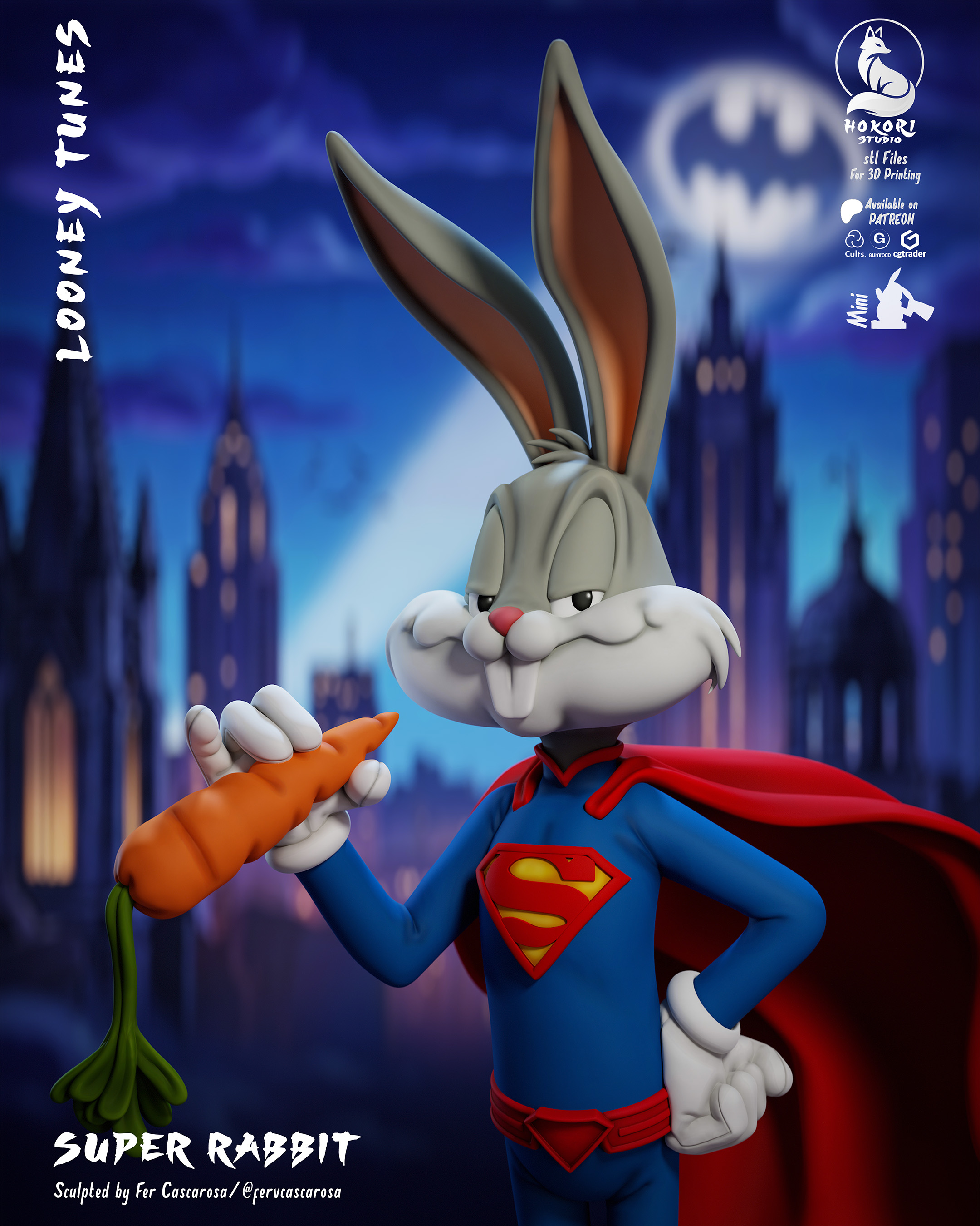 Super Rabbit 🐰🦸‍♂️ 模型预览图 5