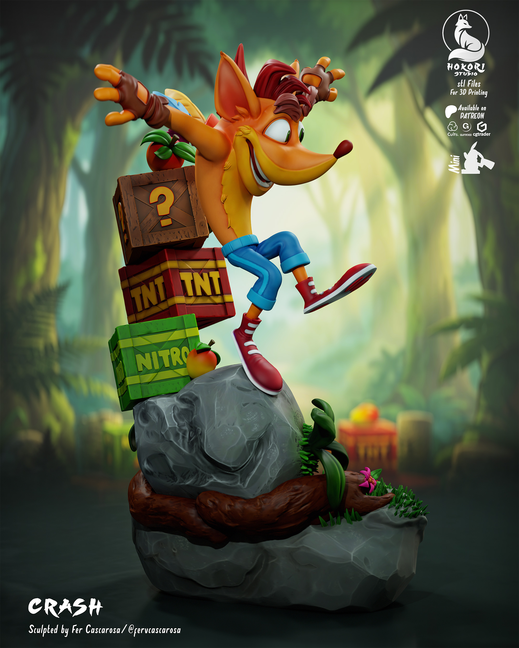 🌀 Crash & Aku Aku 模型预览图 2