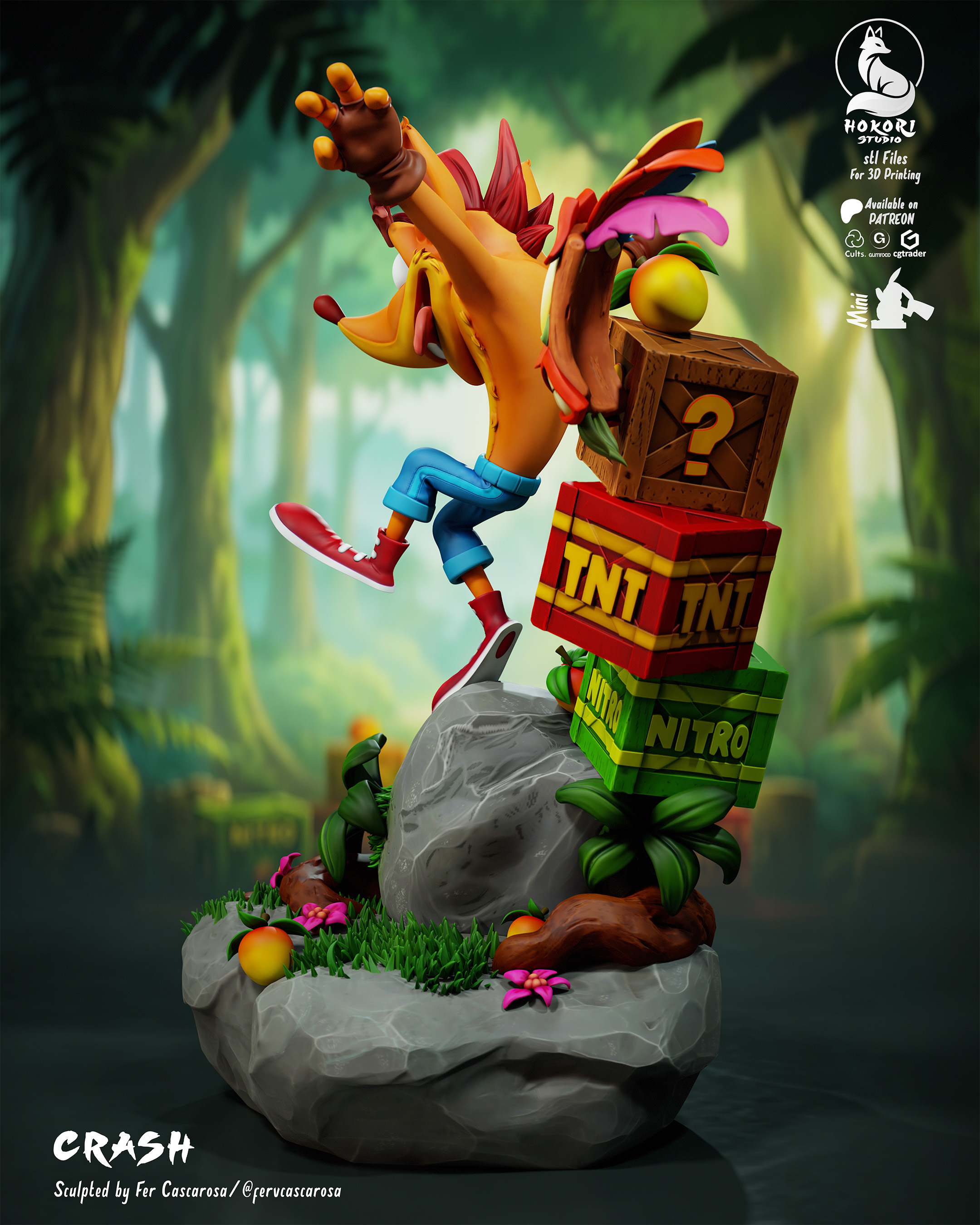 🌀 Crash & Aku Aku 模型预览图 3