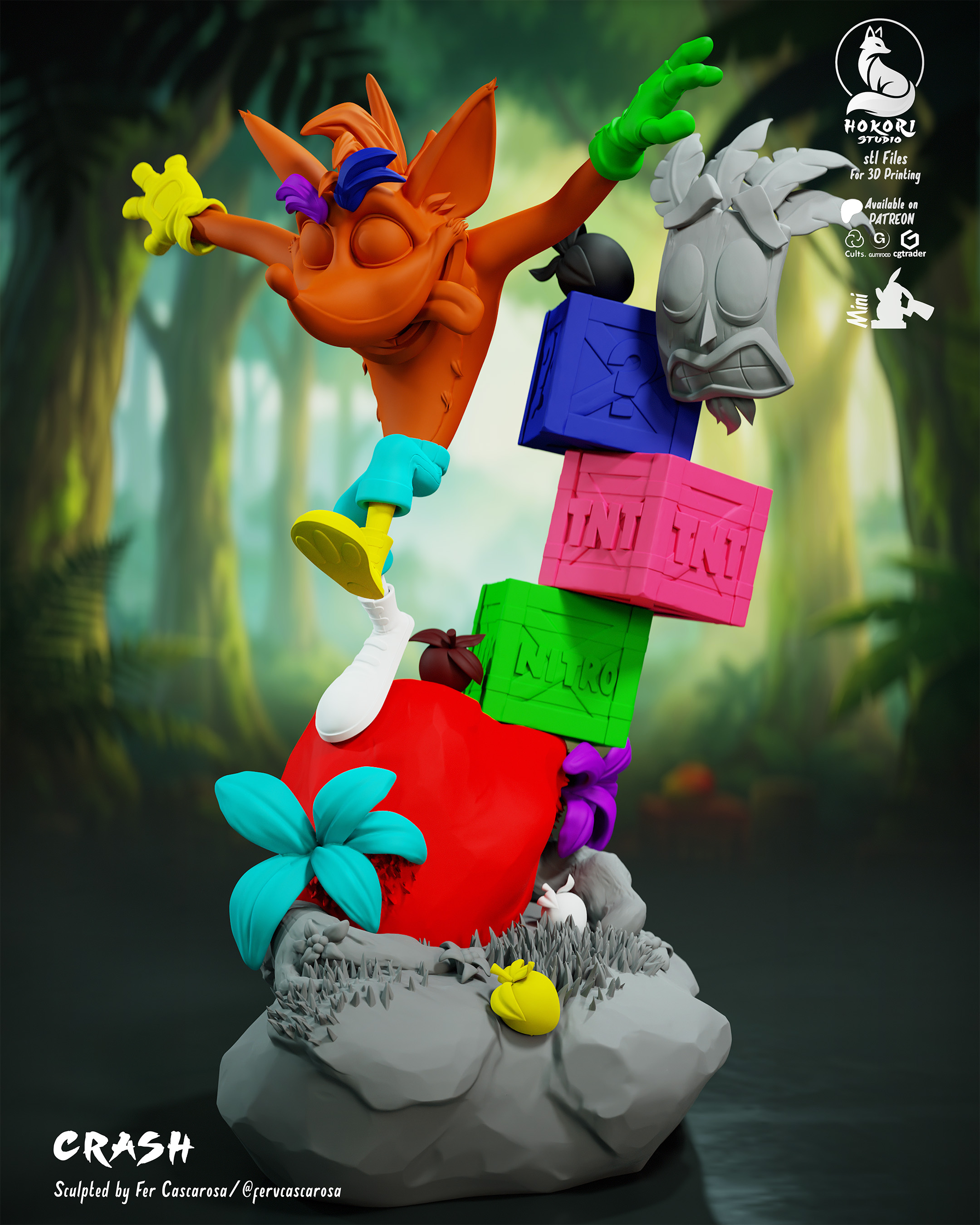🌀 Crash & Aku Aku 模型预览图 6