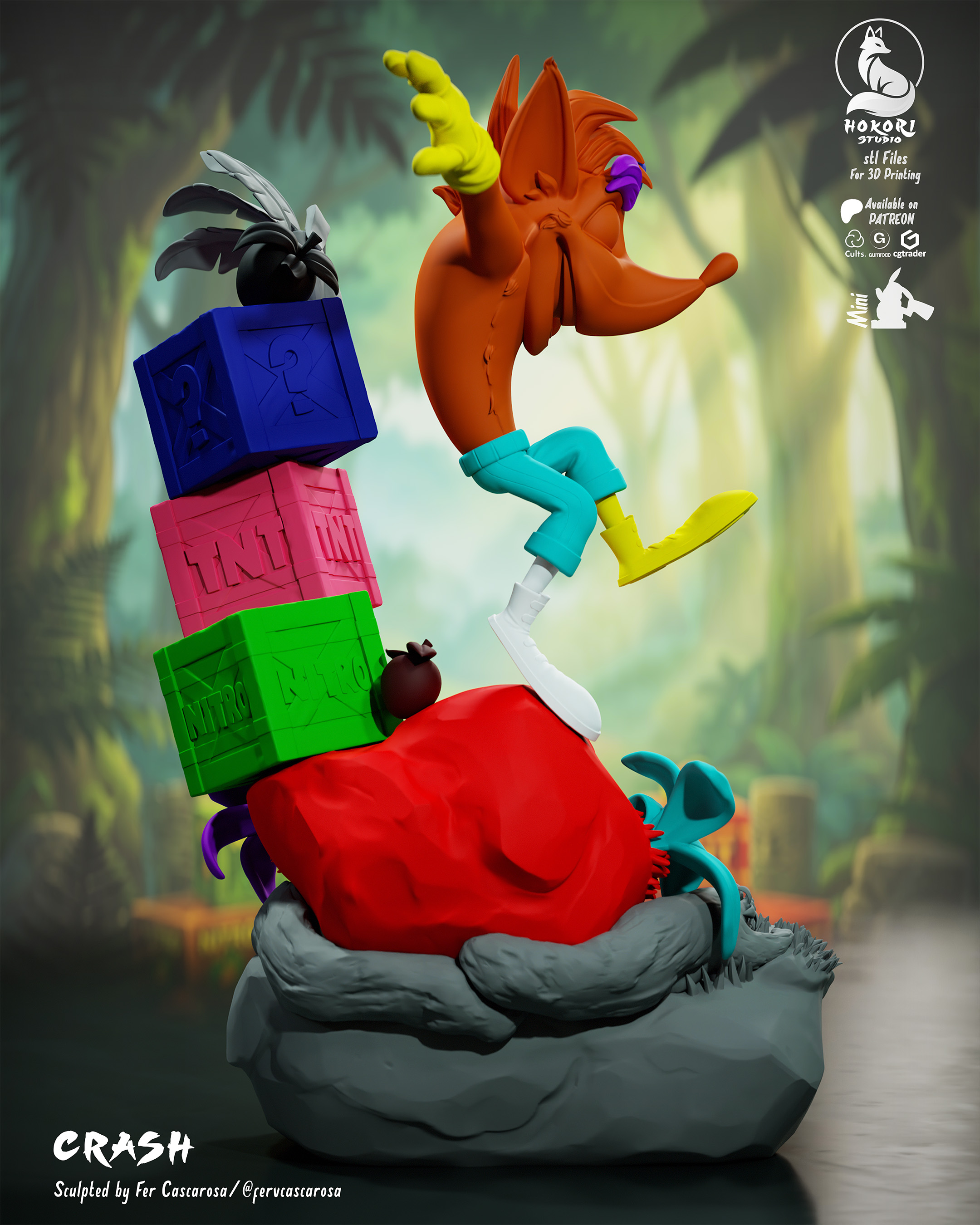 🌀 Crash & Aku Aku 模型预览图 7