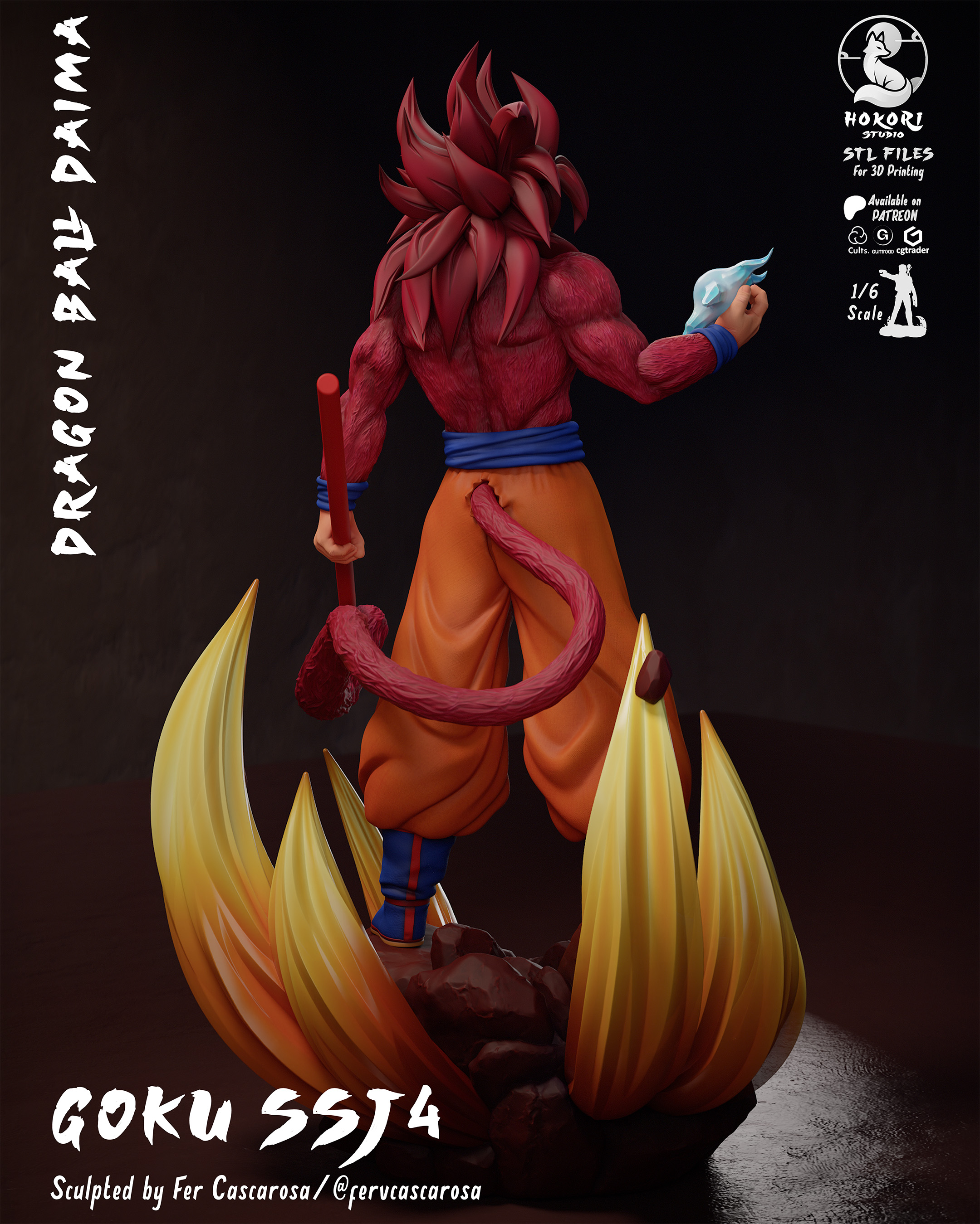 GOKU SSJ4 模型预览图 3