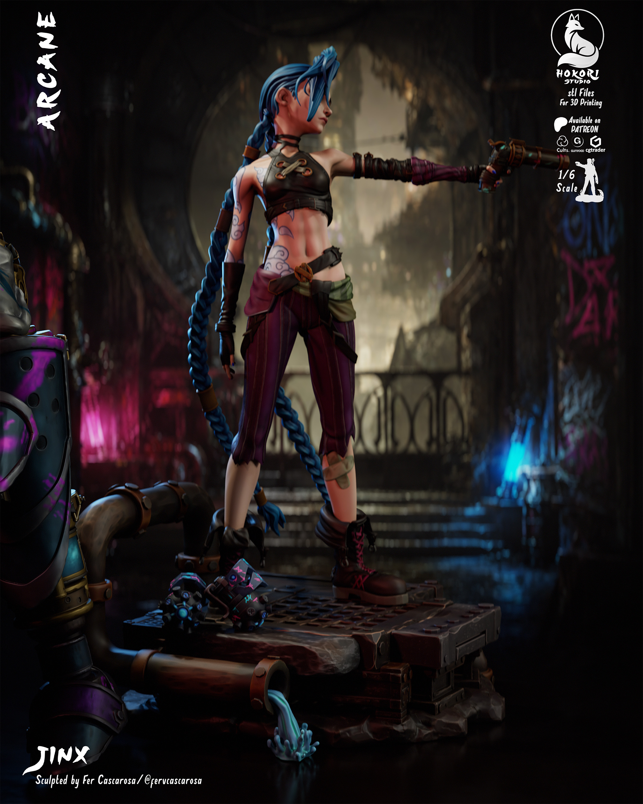 Jinx - Arcane 模型预览图 2
