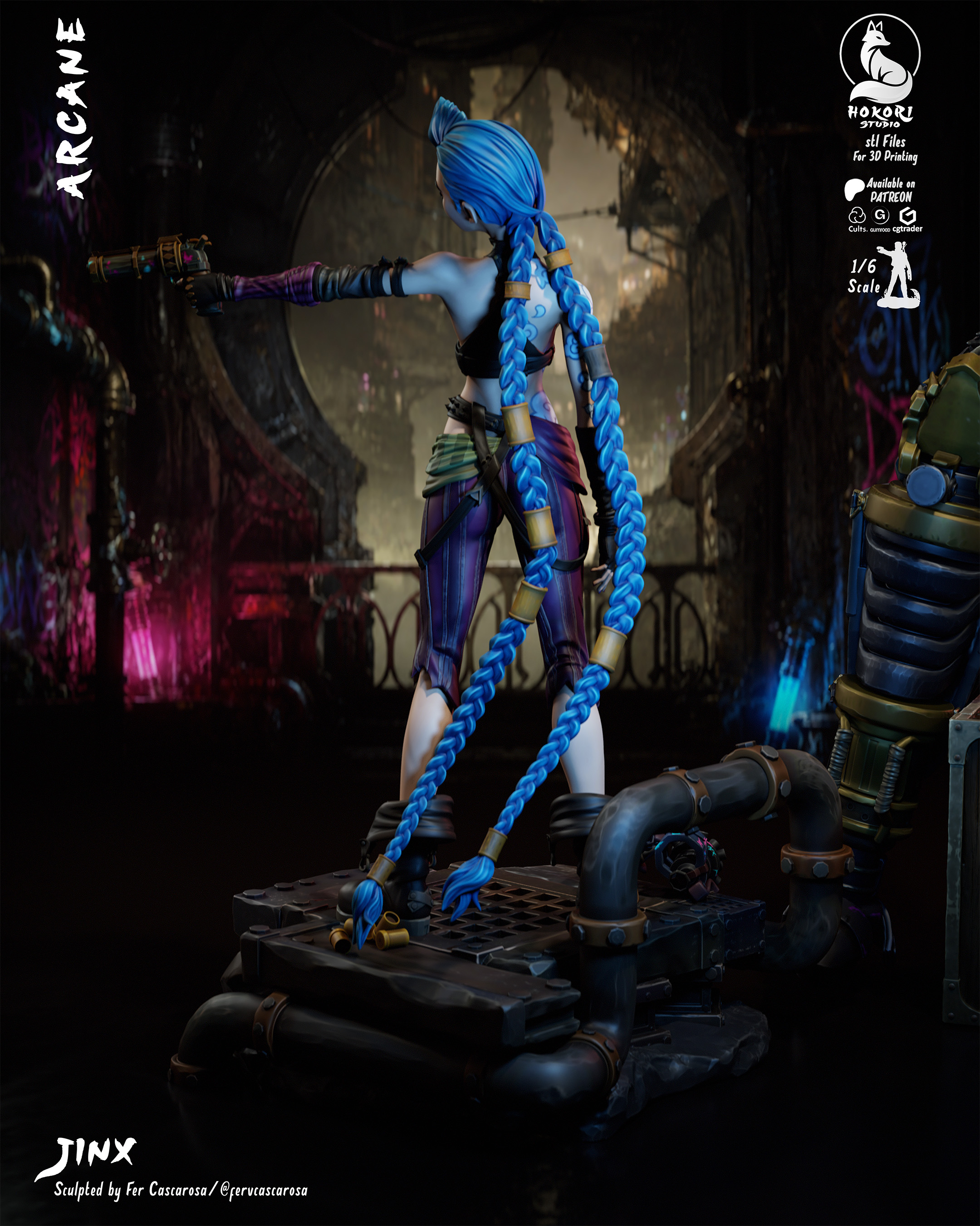 Jinx - Arcane 模型预览图 3