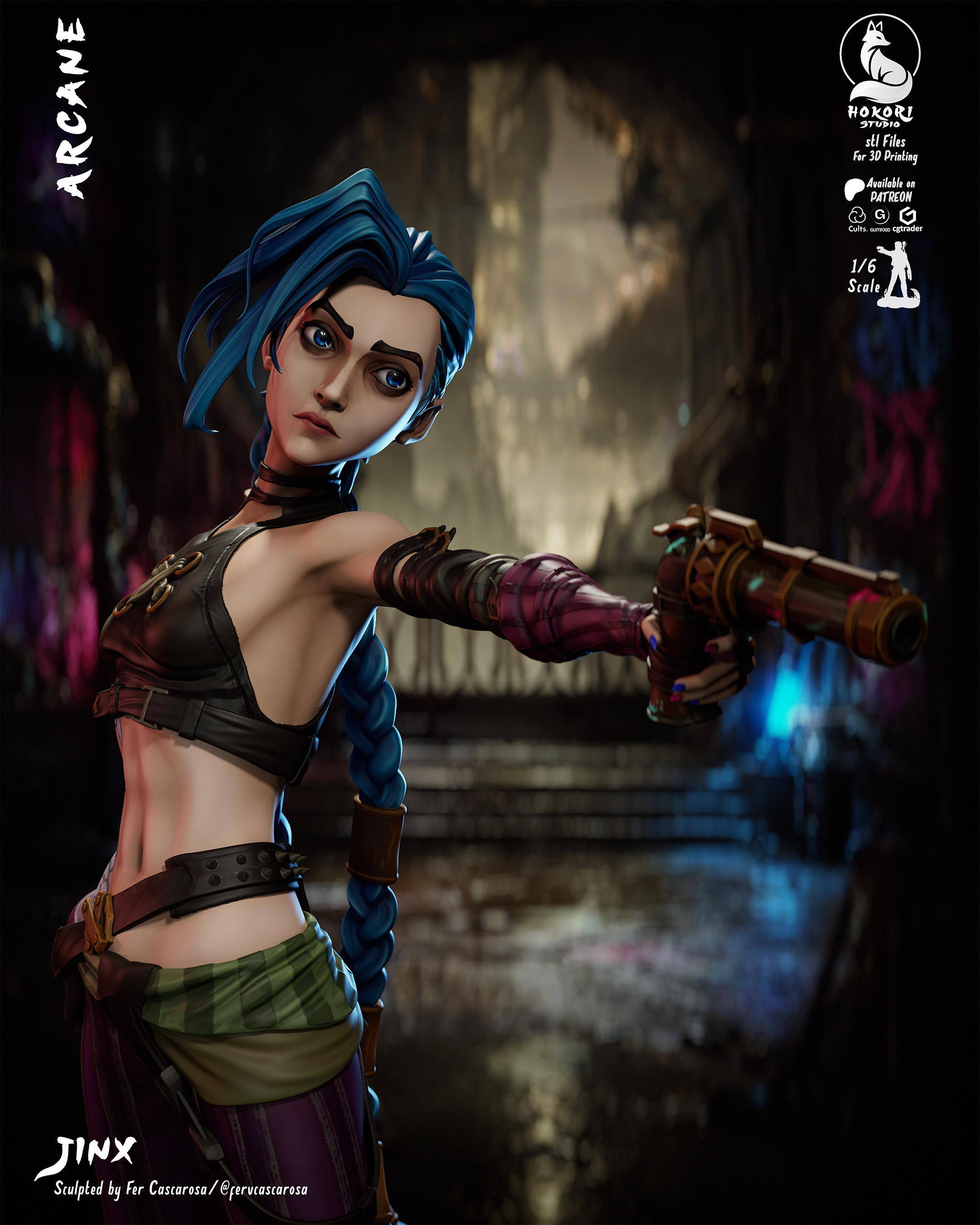 Jinx - Arcane 模型预览图 4