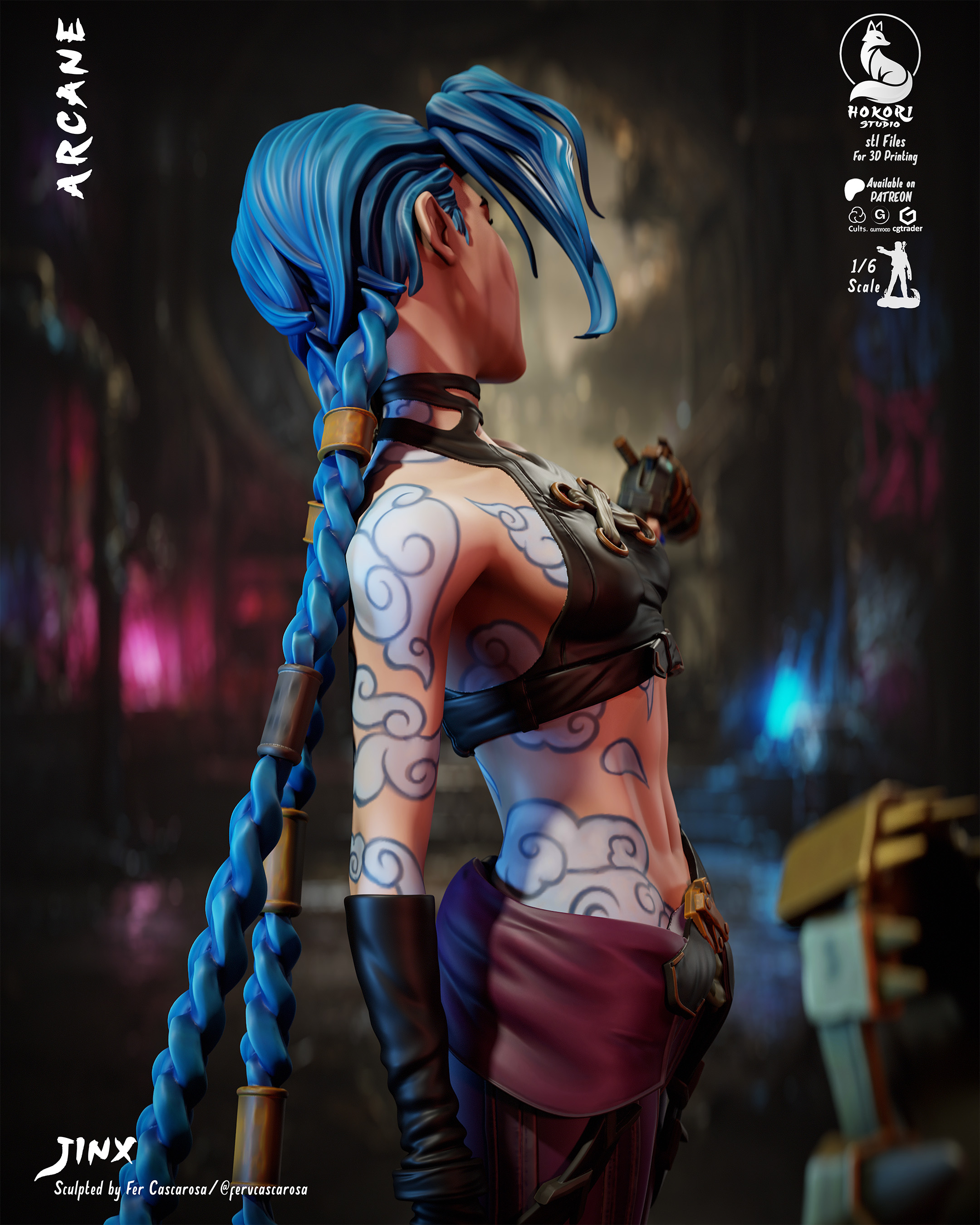 Jinx - Arcane 模型预览图 5
