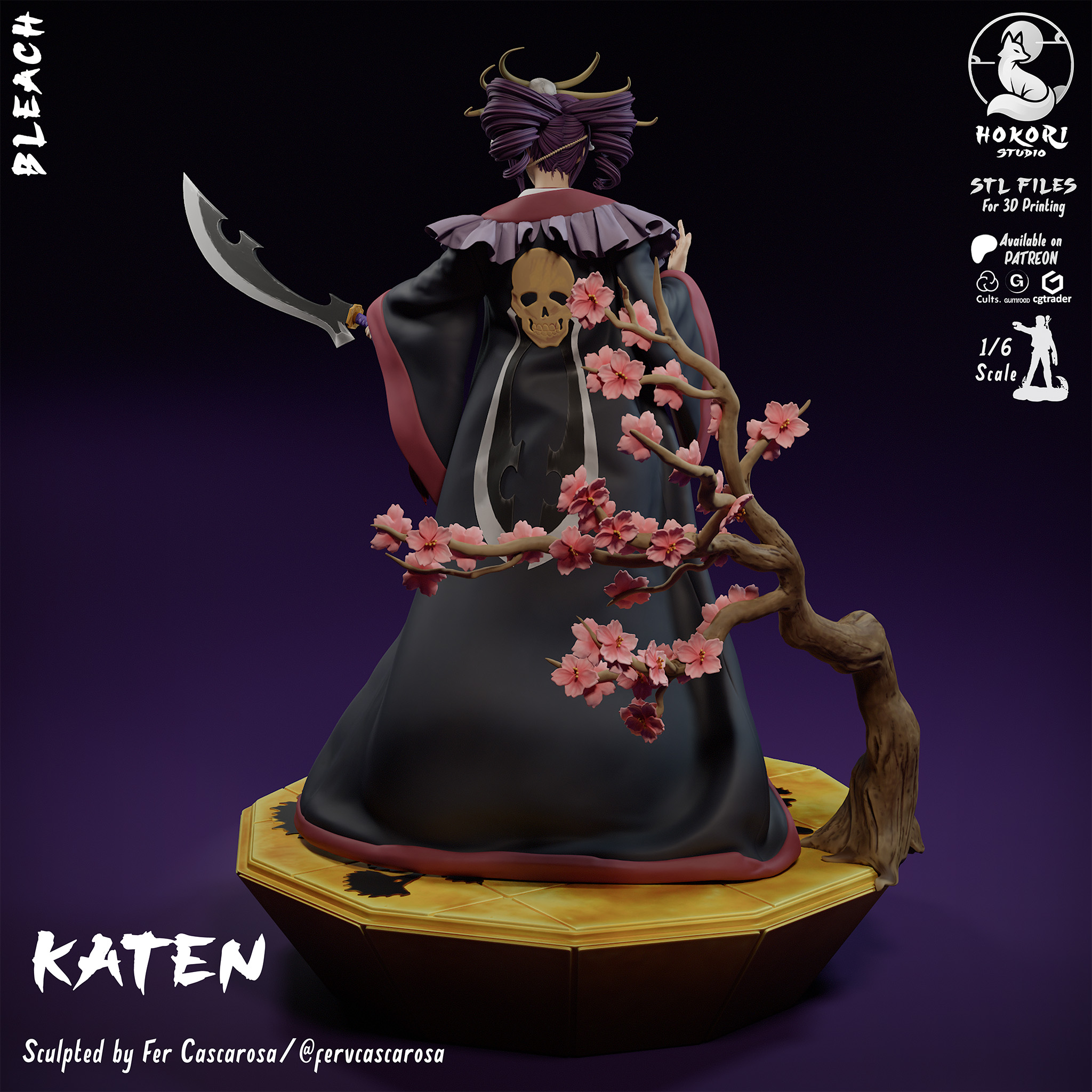 Katen – Shunsui Kyoraku’s Bankai Spirit 模型预览图 3