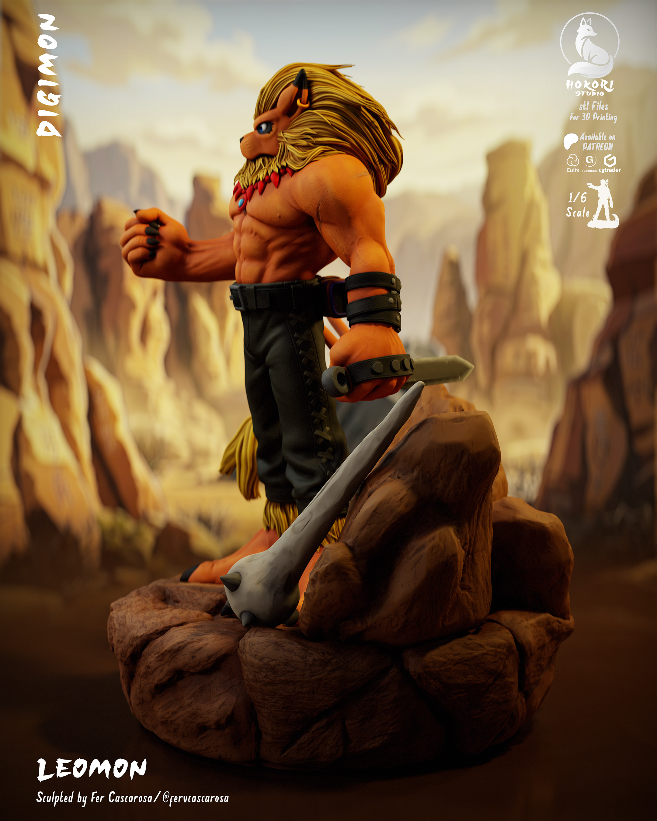 Leomon 🦁⚔️ 模型预览图 2