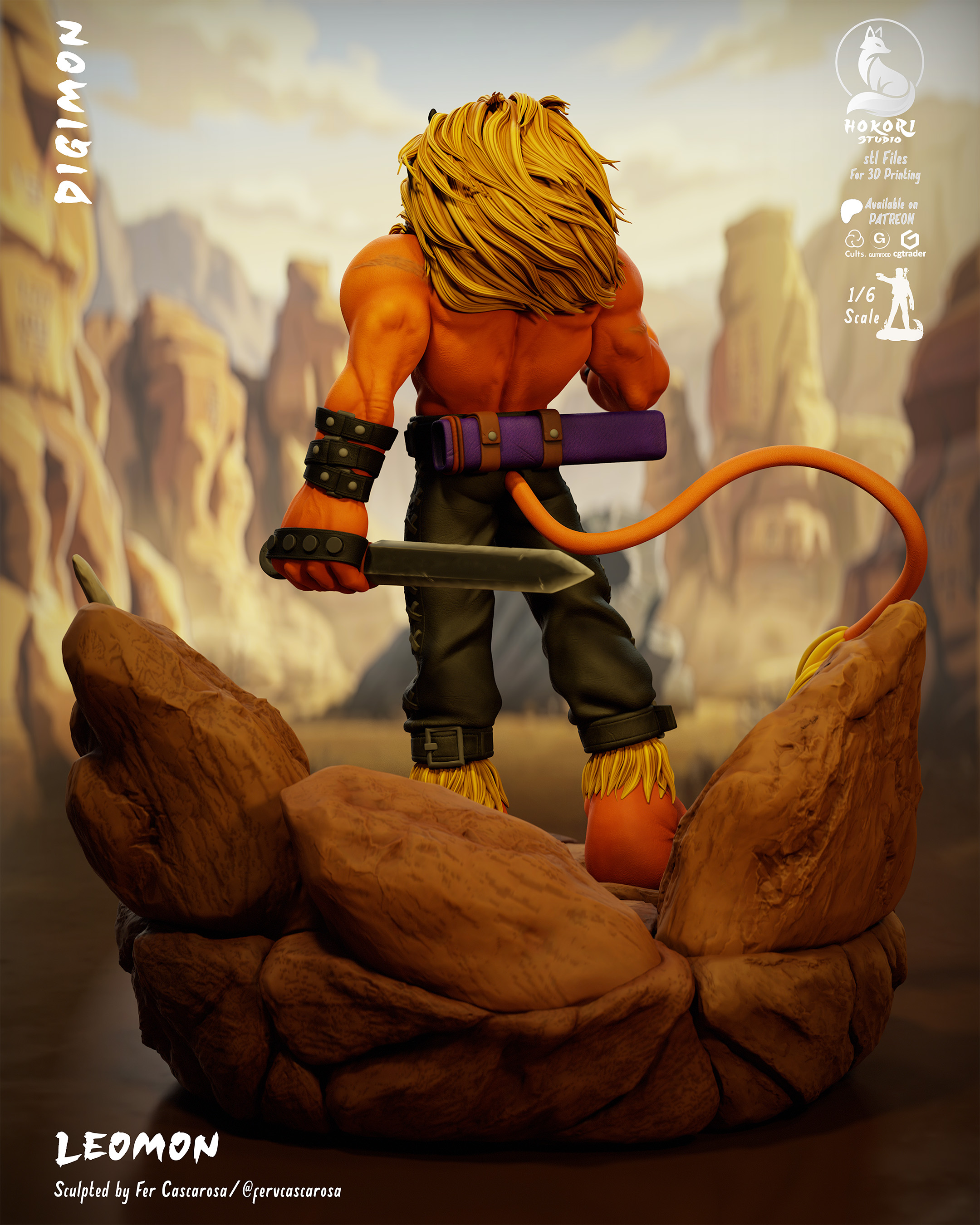 Leomon 🦁⚔️ 模型预览图 3