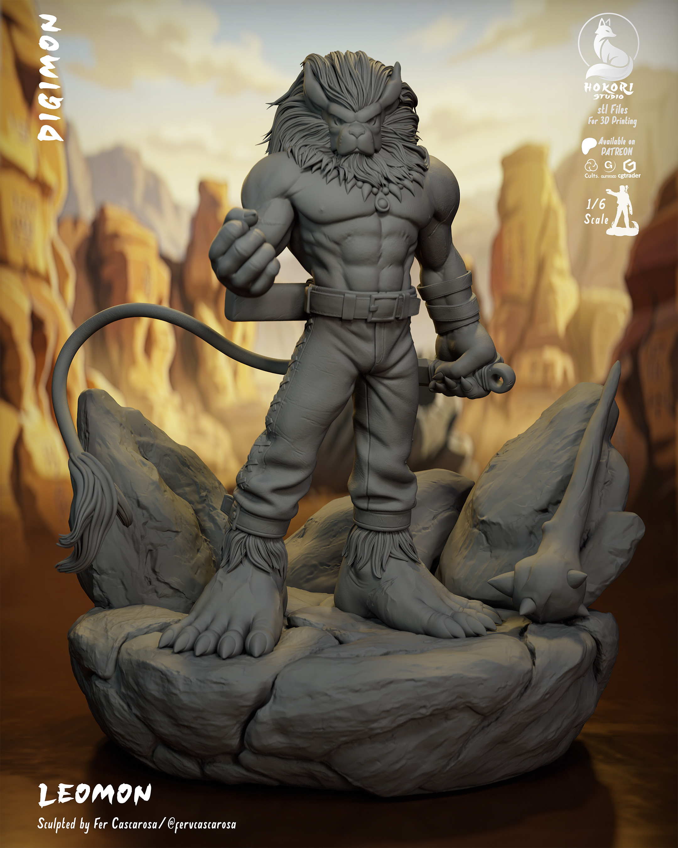 Leomon 🦁⚔️ 模型预览图 5