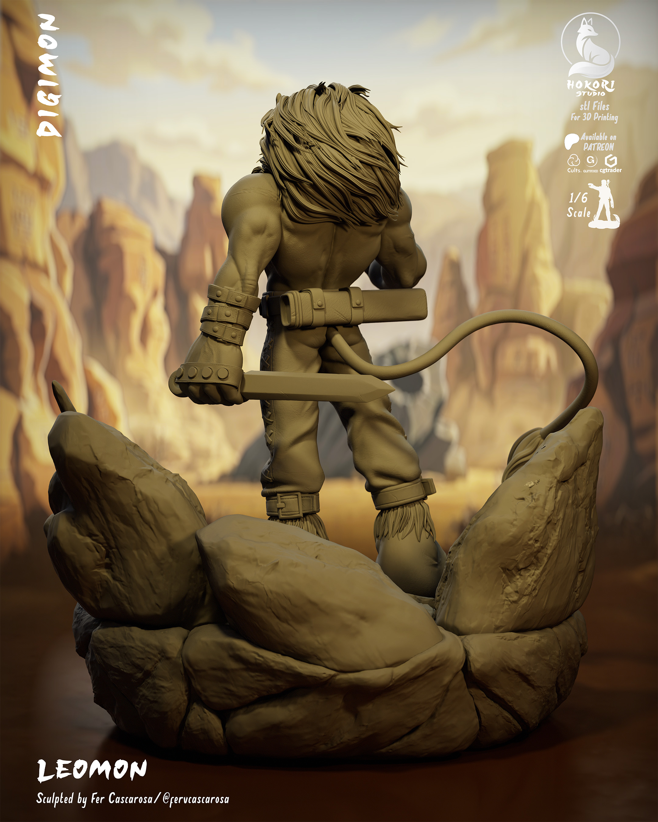 Leomon 🦁⚔️ 模型预览图 6