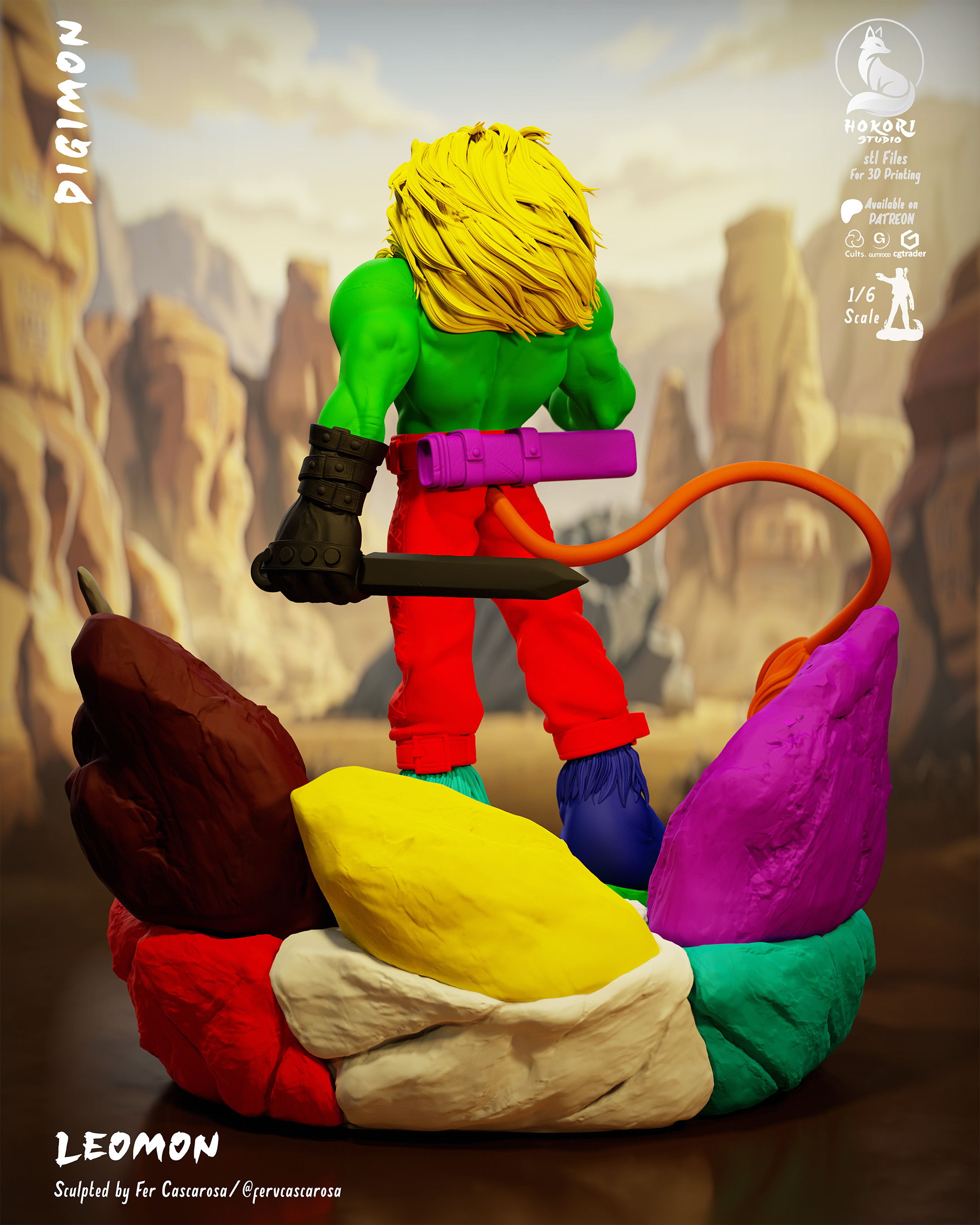 Leomon 🦁⚔️ 模型预览图 7