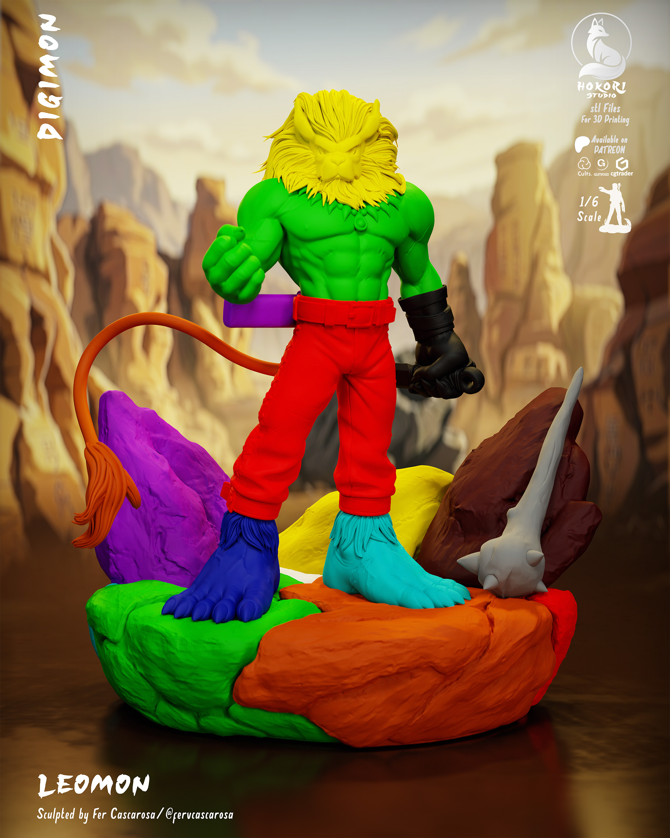 Leomon 🦁⚔️ 模型预览图 8