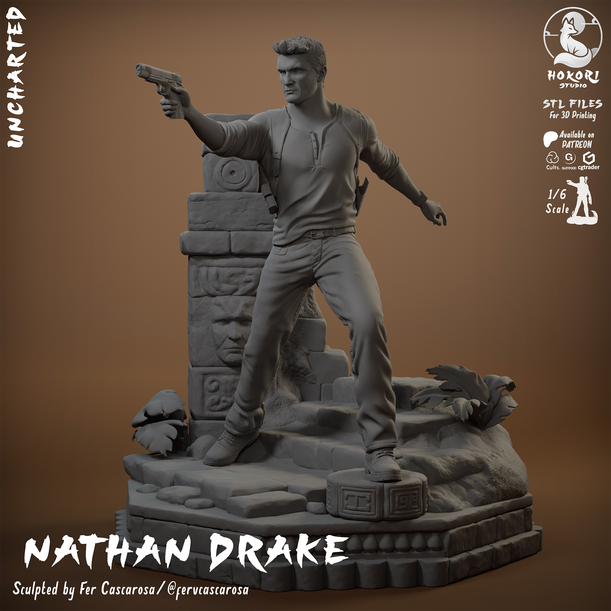 Nathan Drake | Uncharted Diorama 模型预览图 5