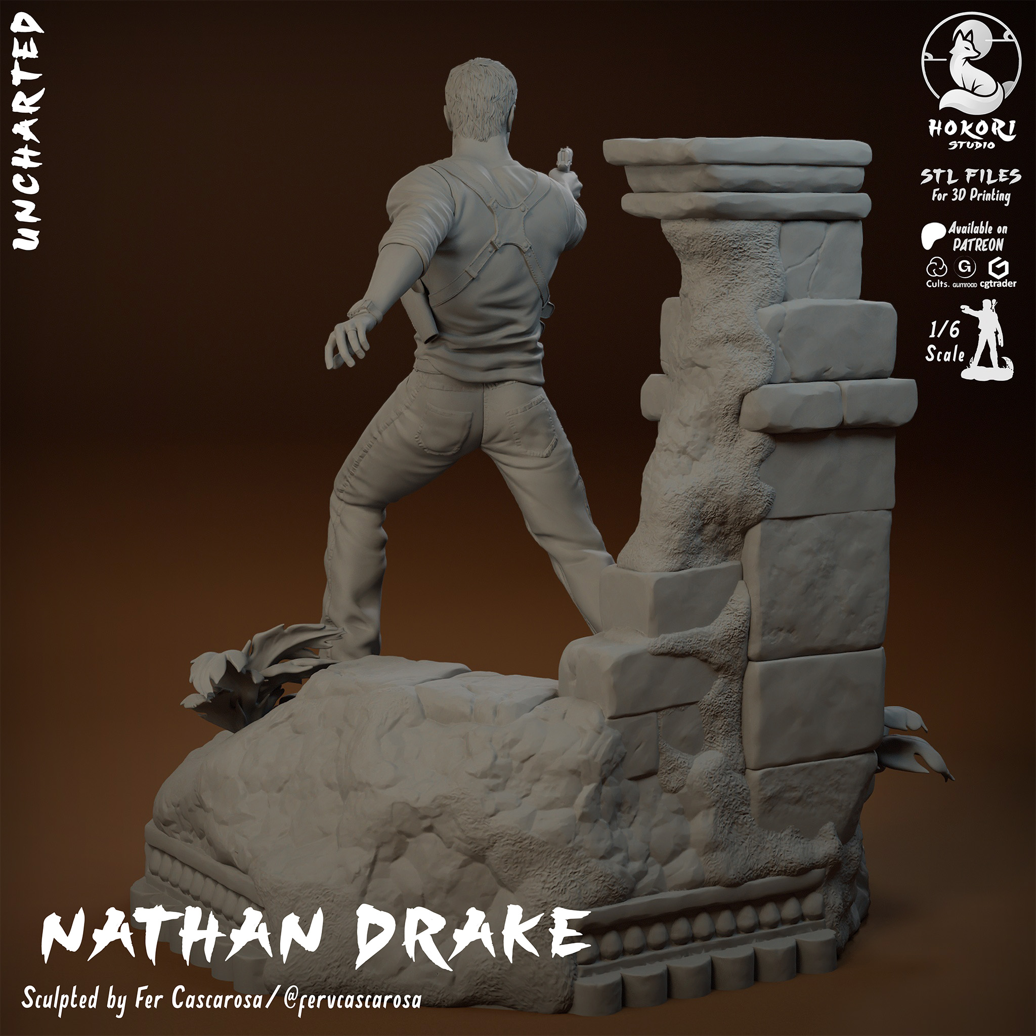 Nathan Drake | Uncharted Diorama 模型预览图 6