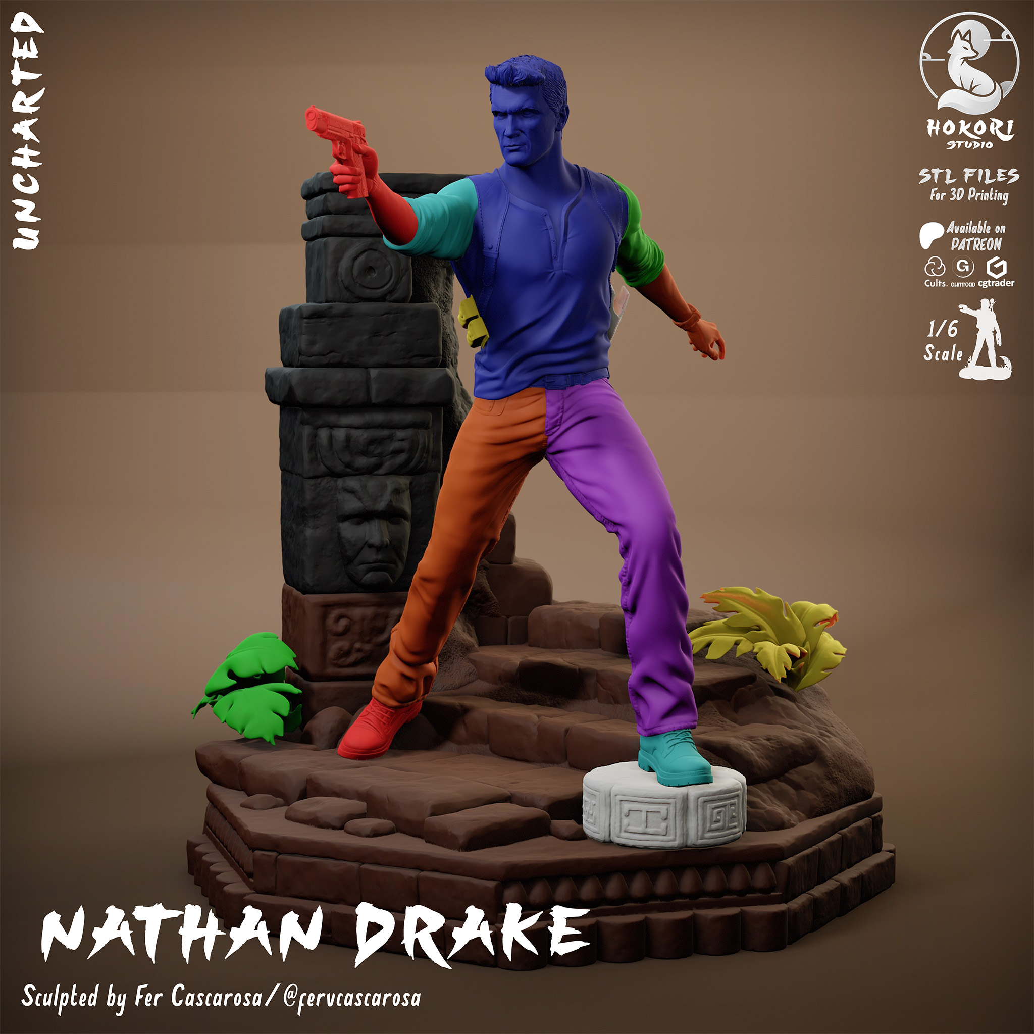 Nathan Drake | Uncharted Diorama 模型预览图 8