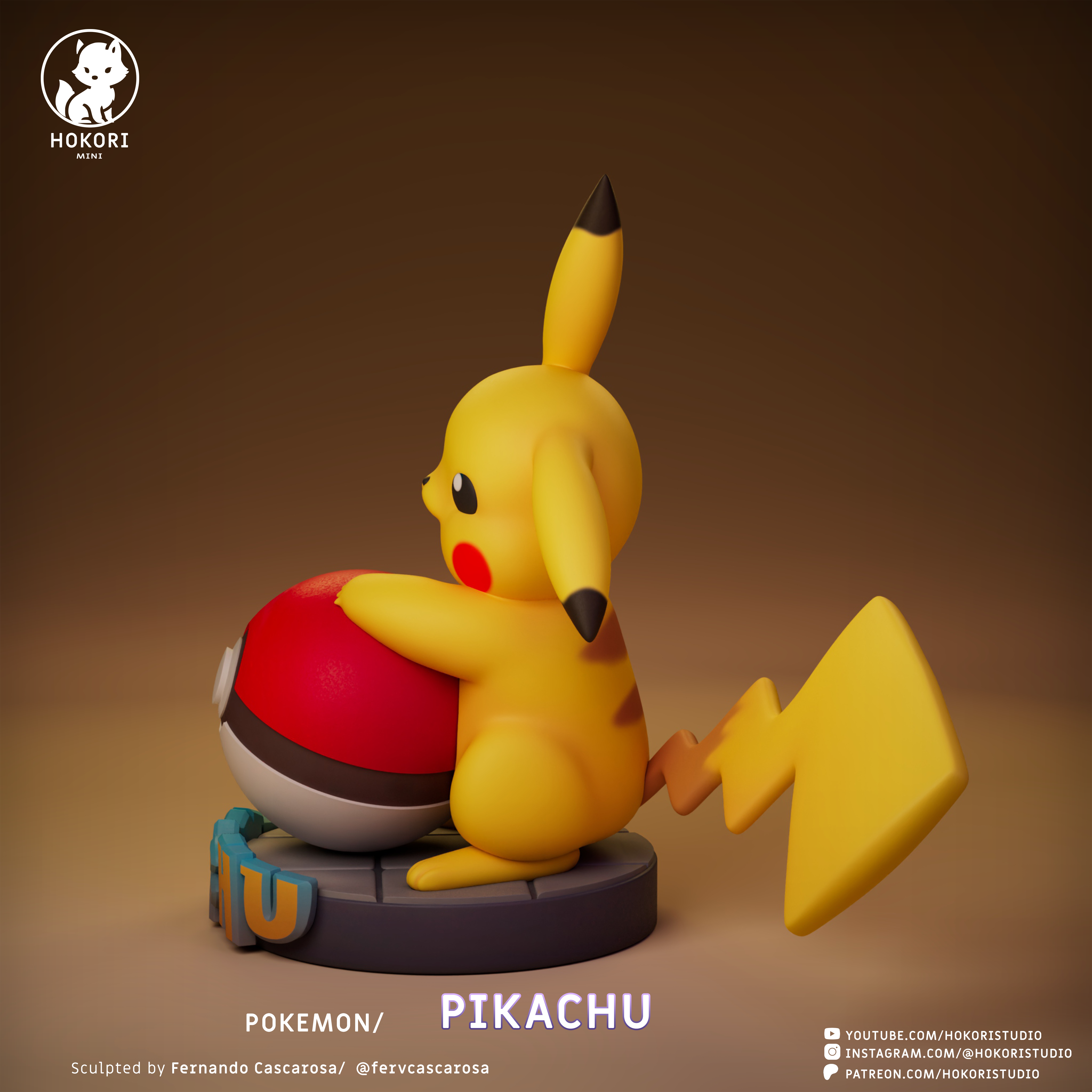 Pikachu - Pokeball 模型预览图 2