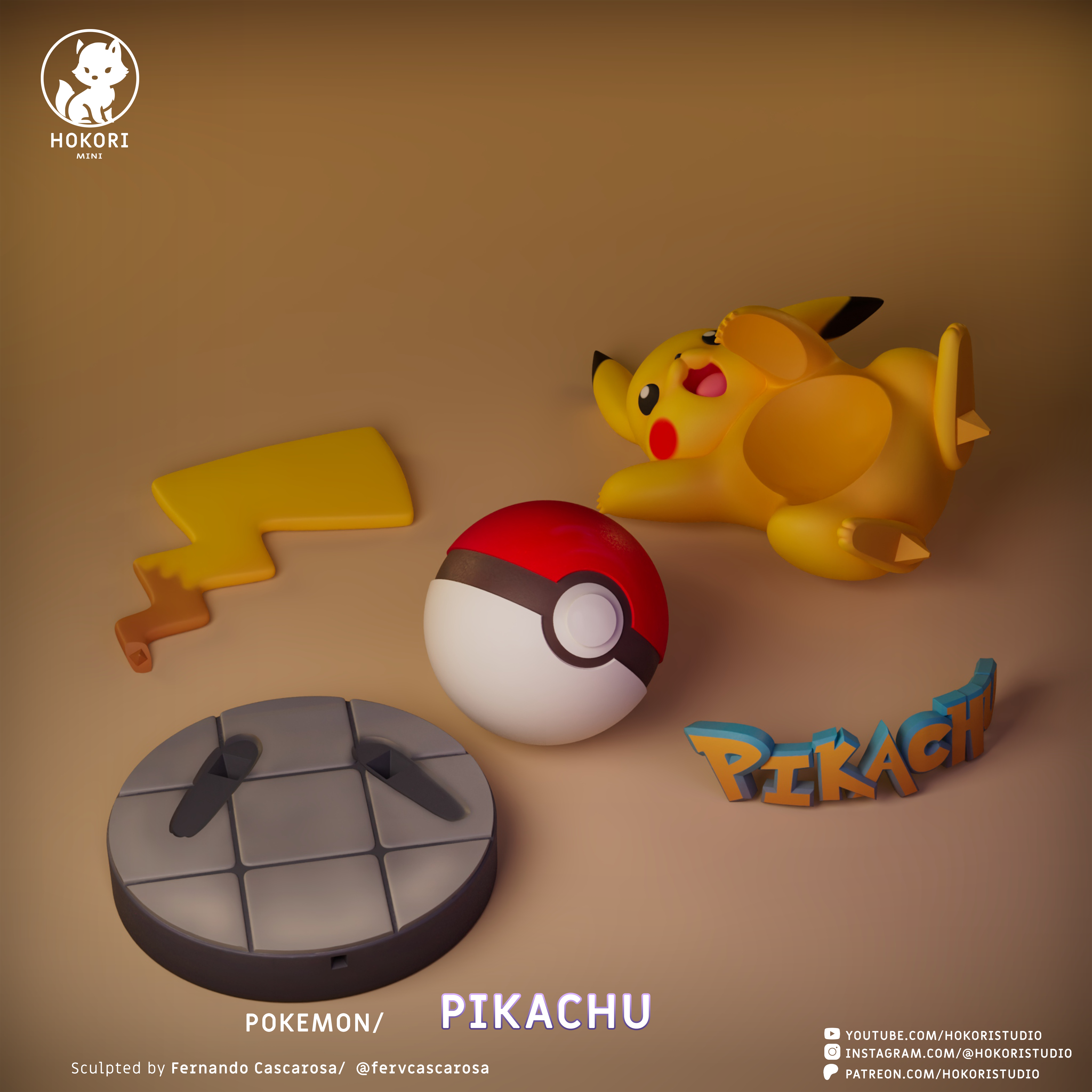 Pikachu - Pokeball 模型预览图 5