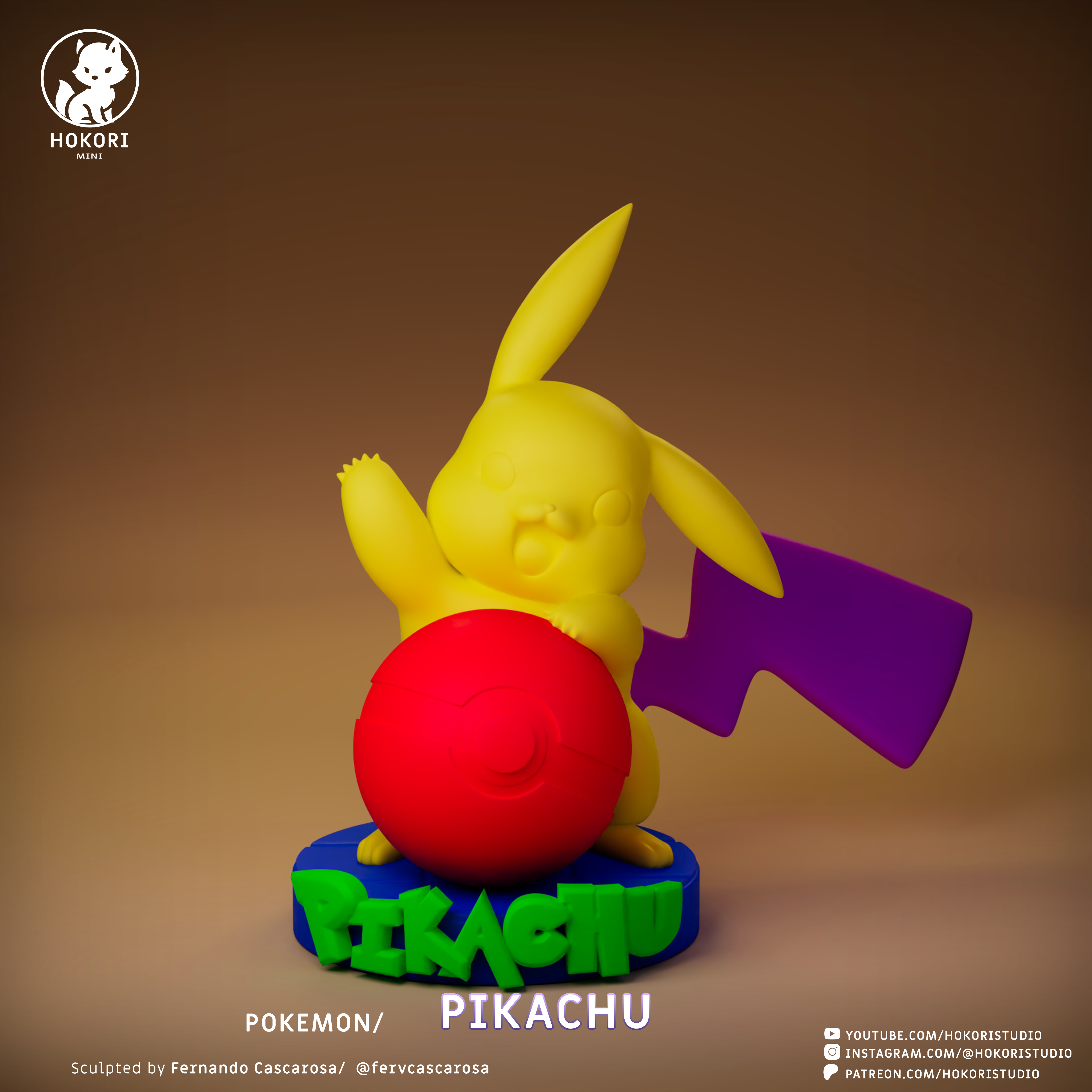 Pikachu - Pokeball 模型预览图 6