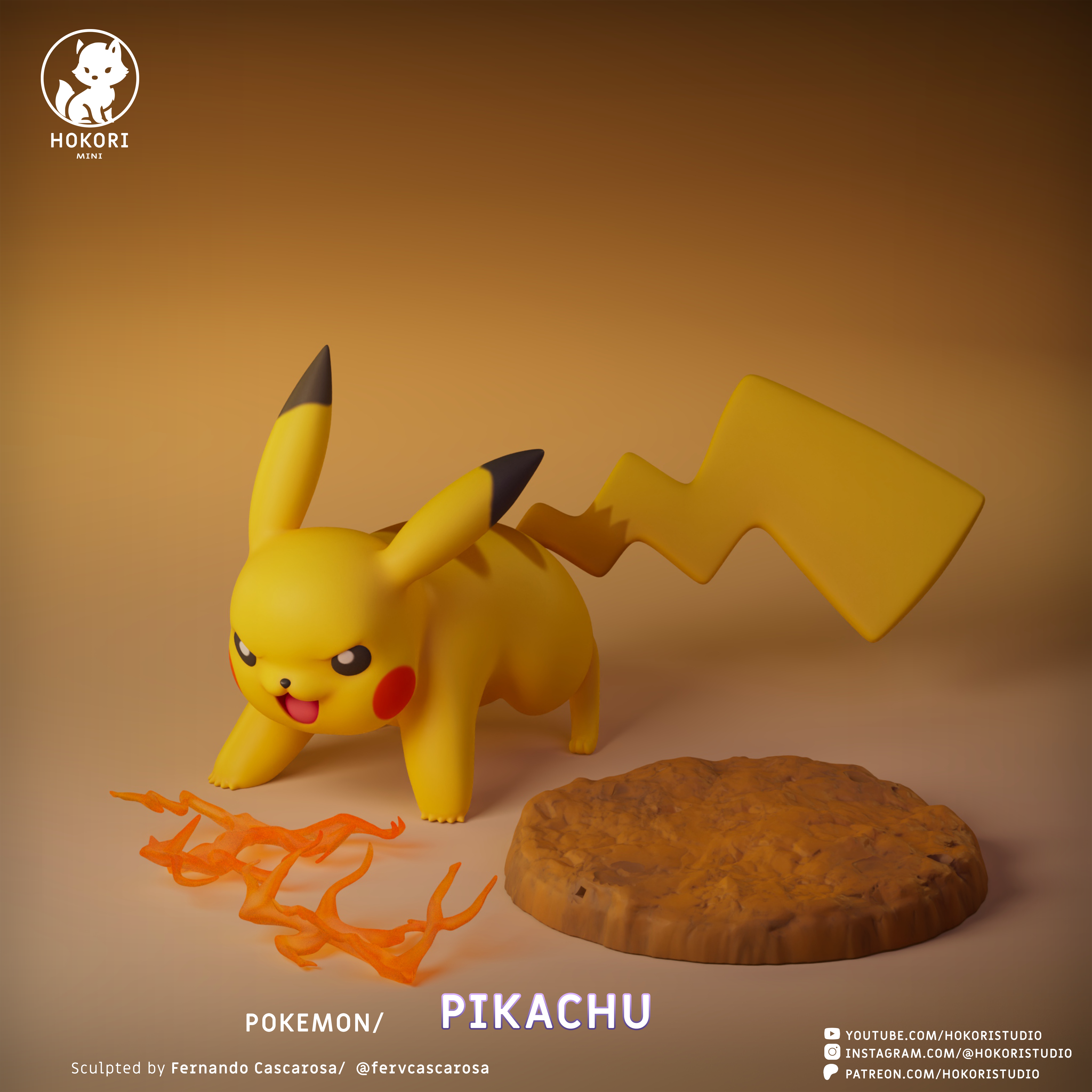 Pikachu - Thunder 模型预览图 5