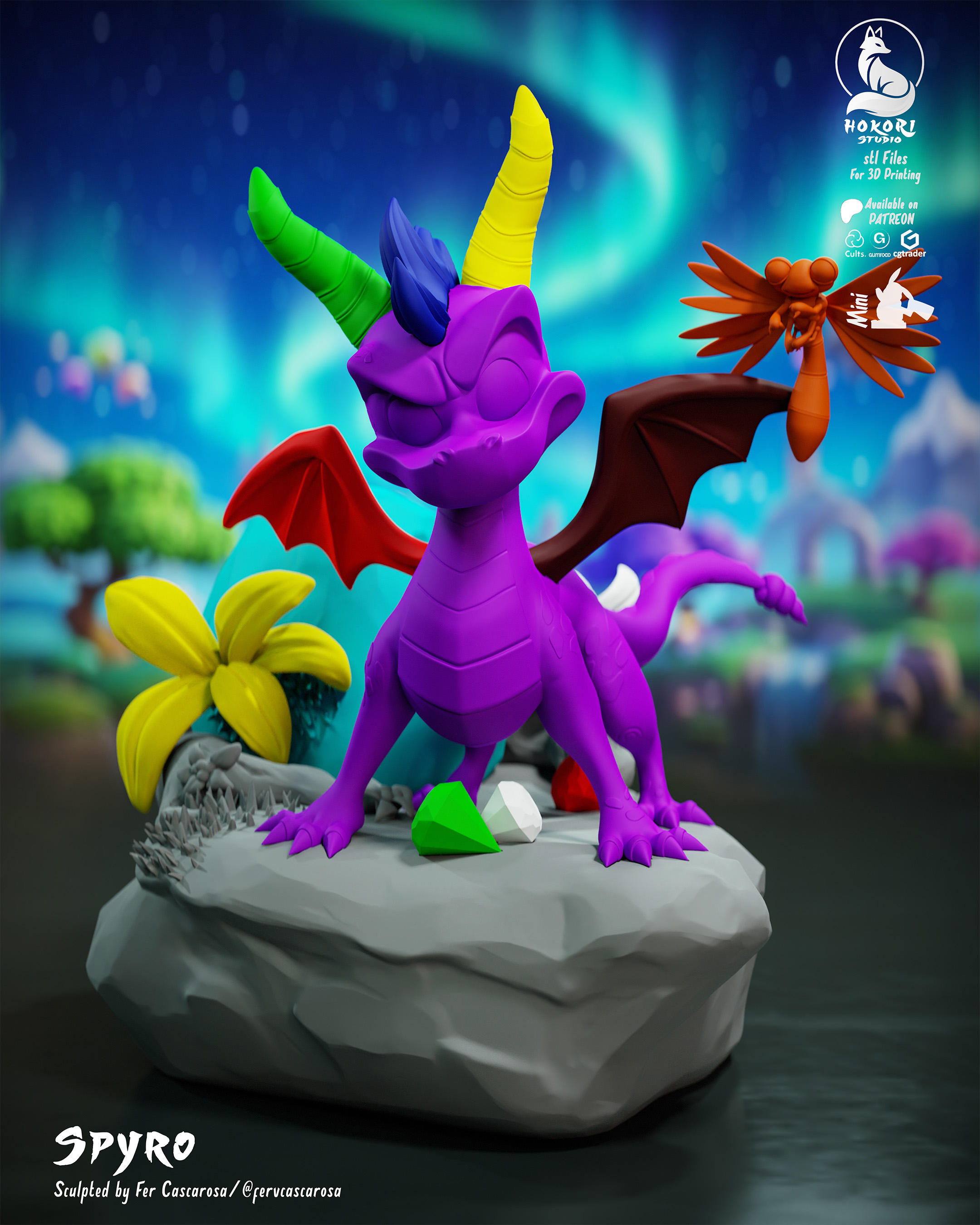 🐉 Spyro & Sparks 模型预览图 6