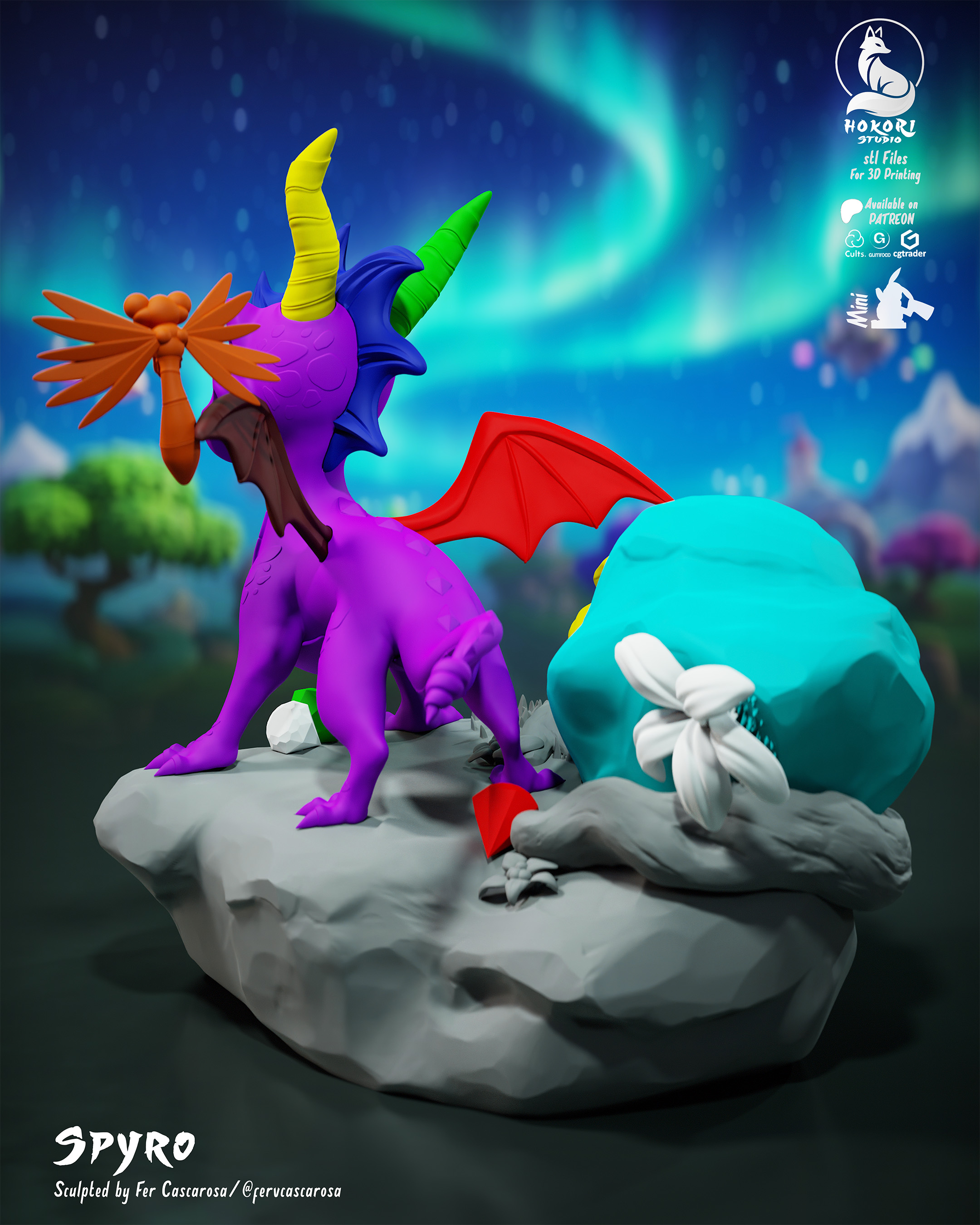 🐉 Spyro & Sparks 模型预览图 7