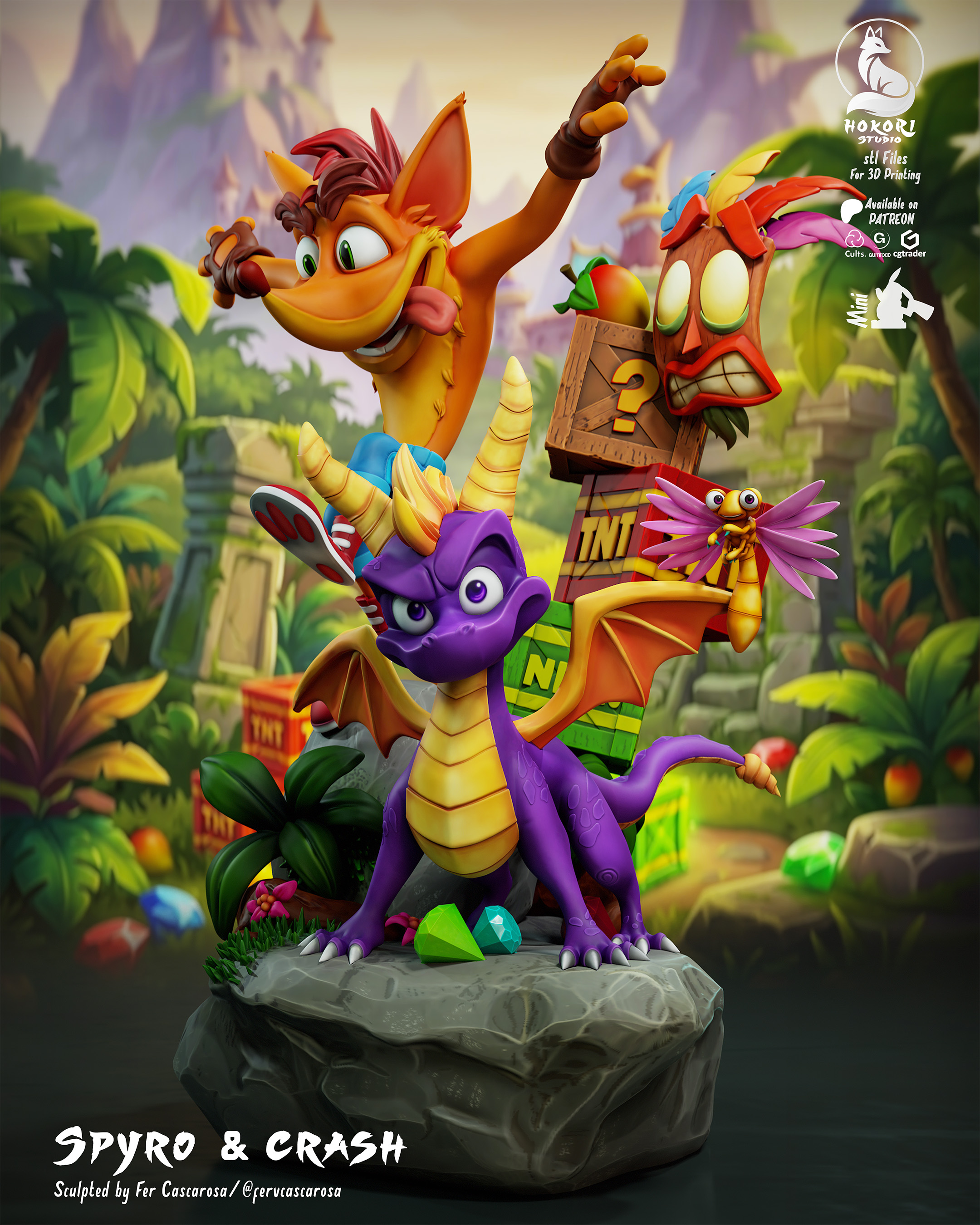 🐉 Spyro & Sparks 模型预览图 8