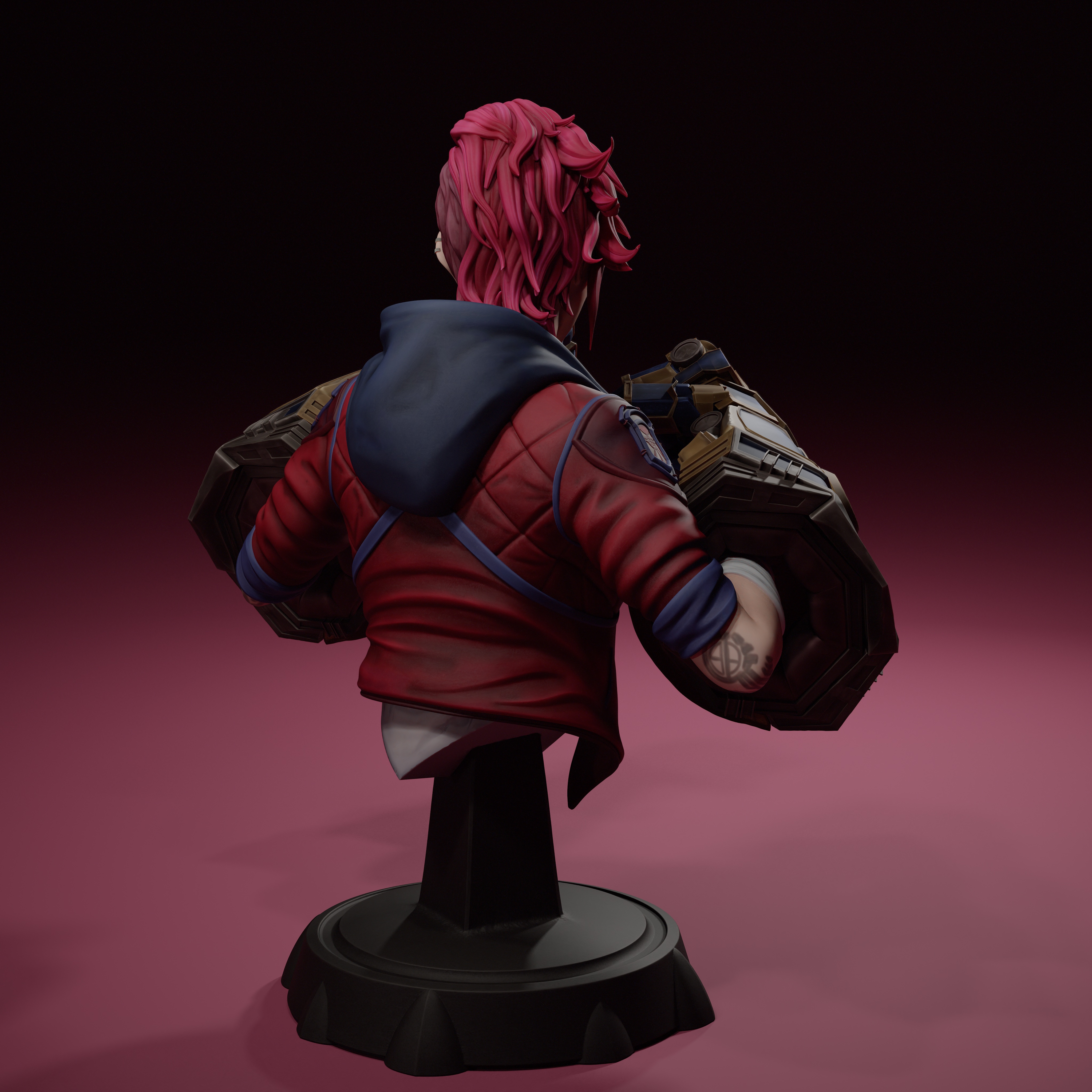 VI – ARCANE (LEAGUE OF LEGENDS) – BUST 模型预览图 2