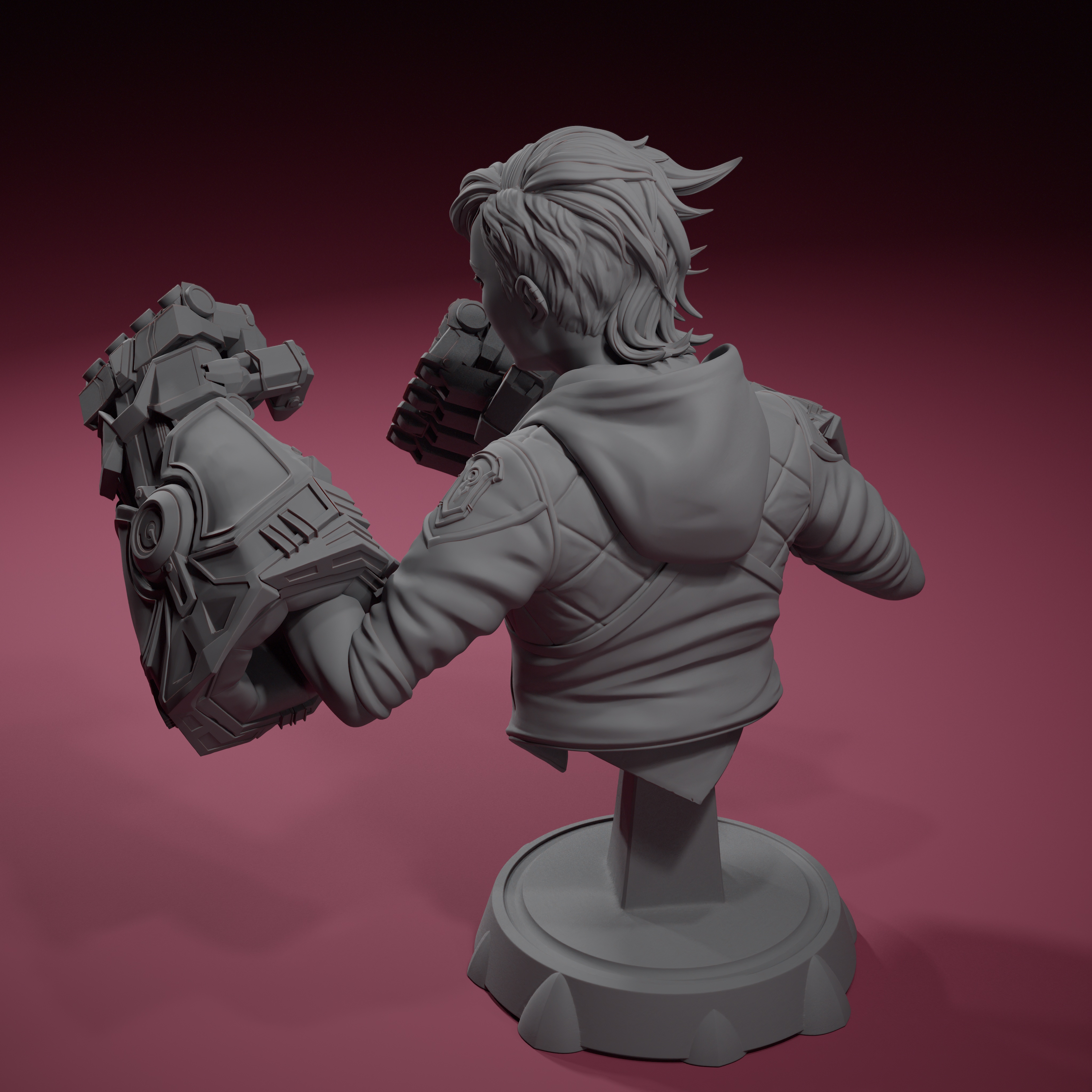 VI – ARCANE (LEAGUE OF LEGENDS) – BUST 模型预览图 4