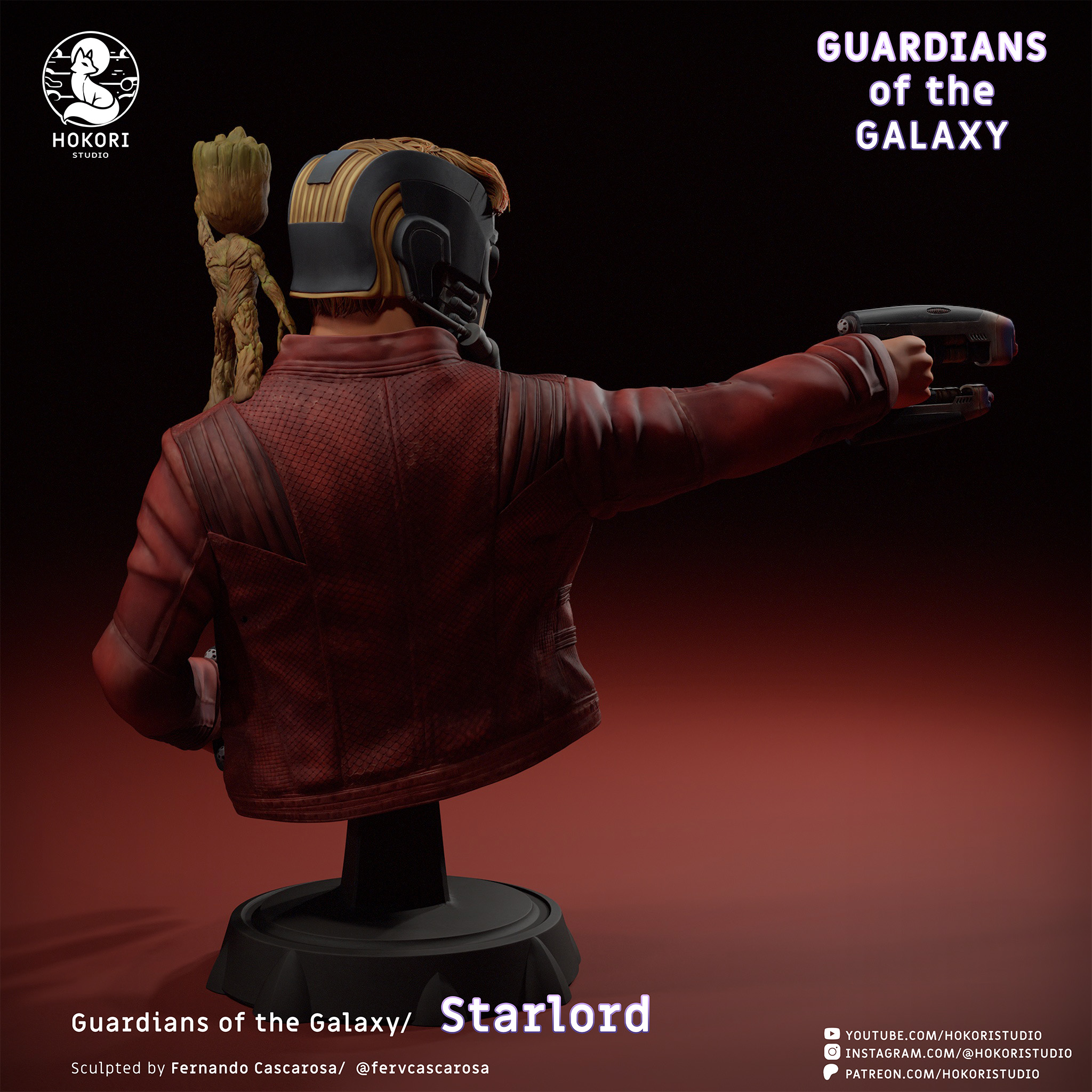 Star-Lord · Bust 模型预览图 2