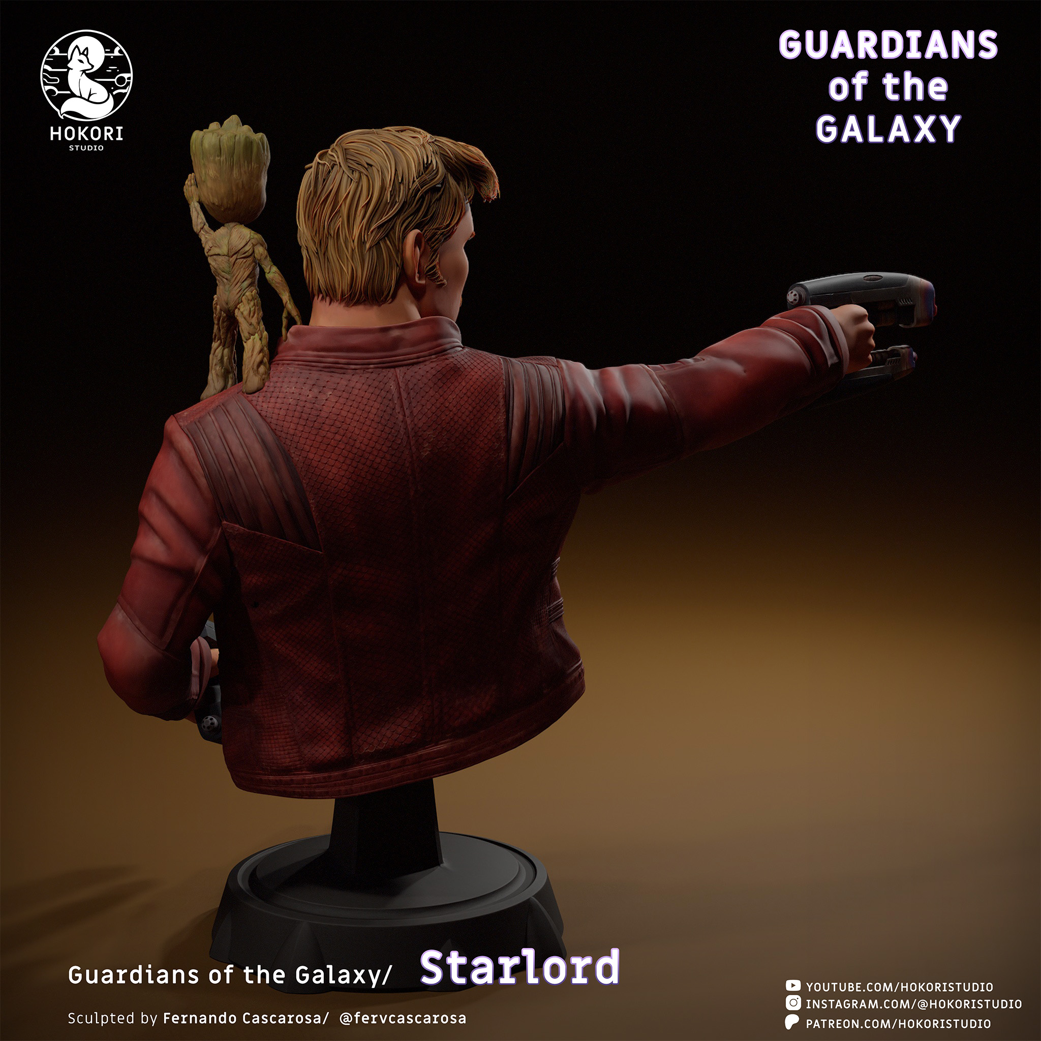 Star-Lord · Bust 模型预览图 4