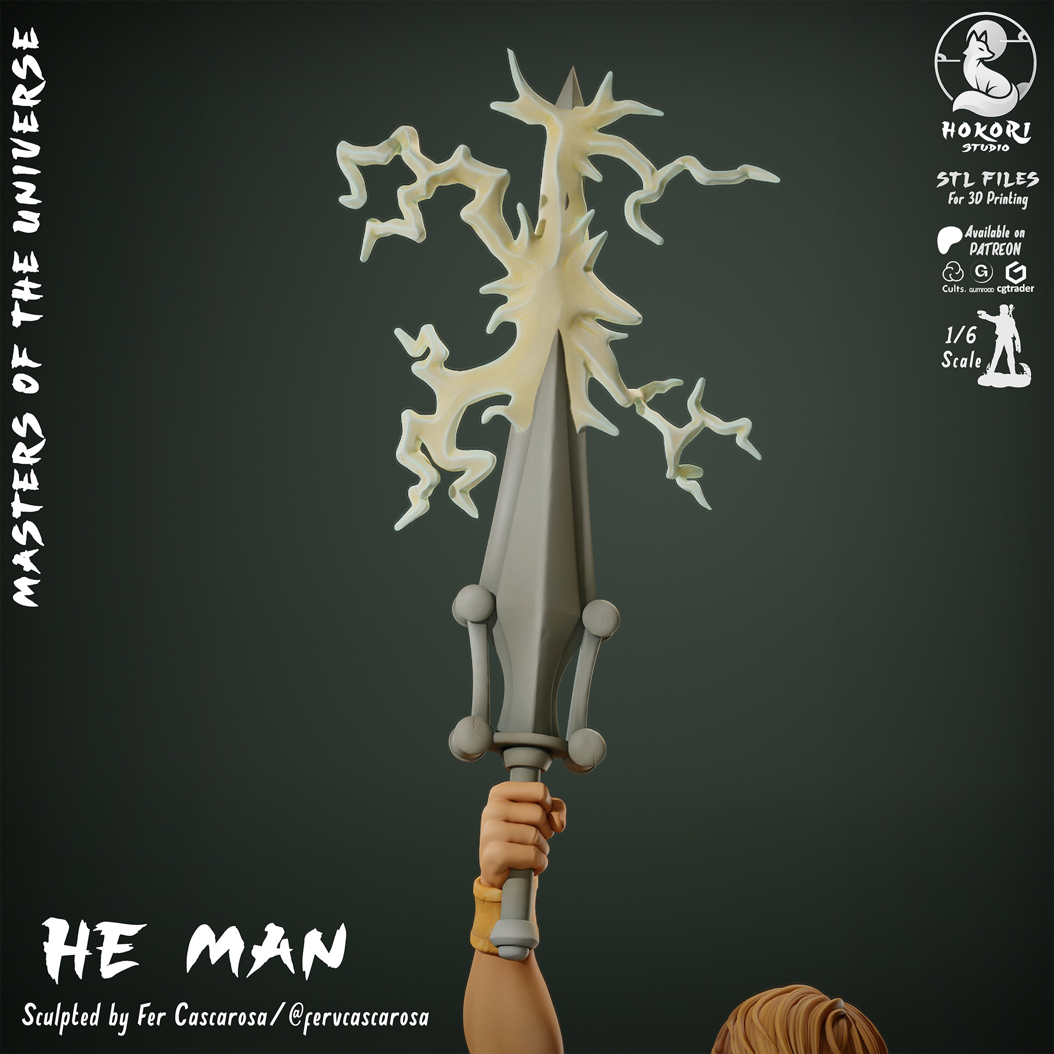 HE-MAN Bookend Statue! 模型预览图 6