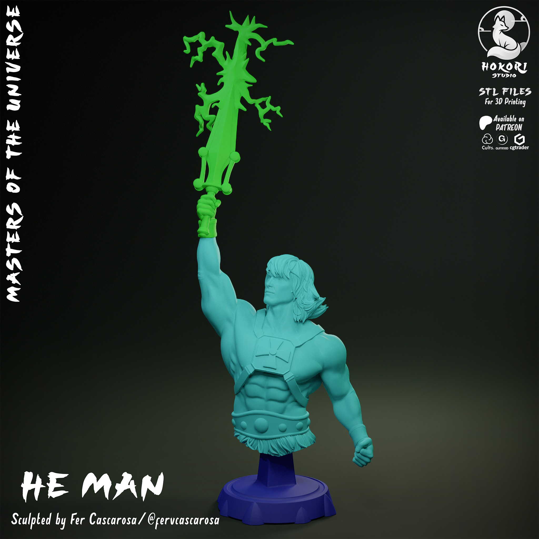 He-Man Bust 模型预览图 5