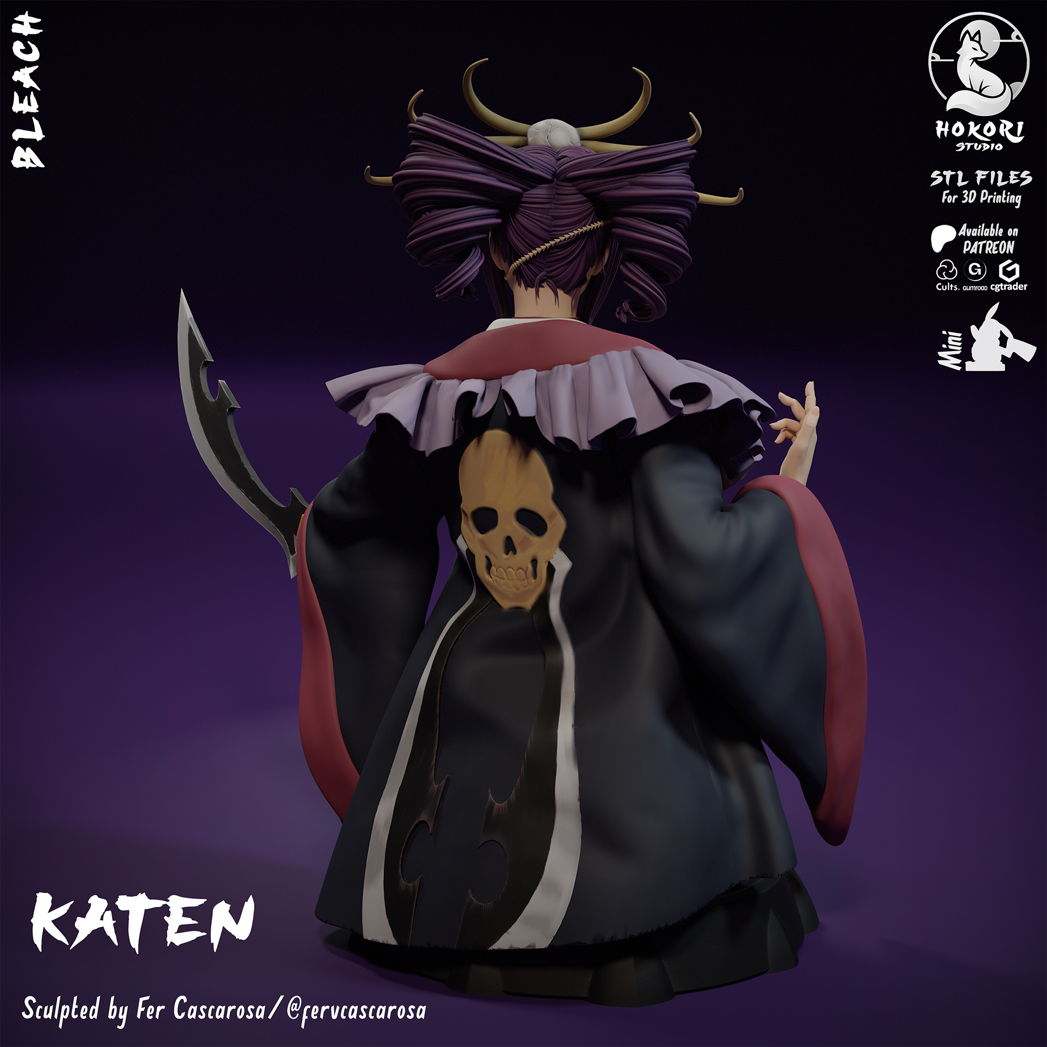 KATEN KYŌKOTSU · Bust 模型预览图 2