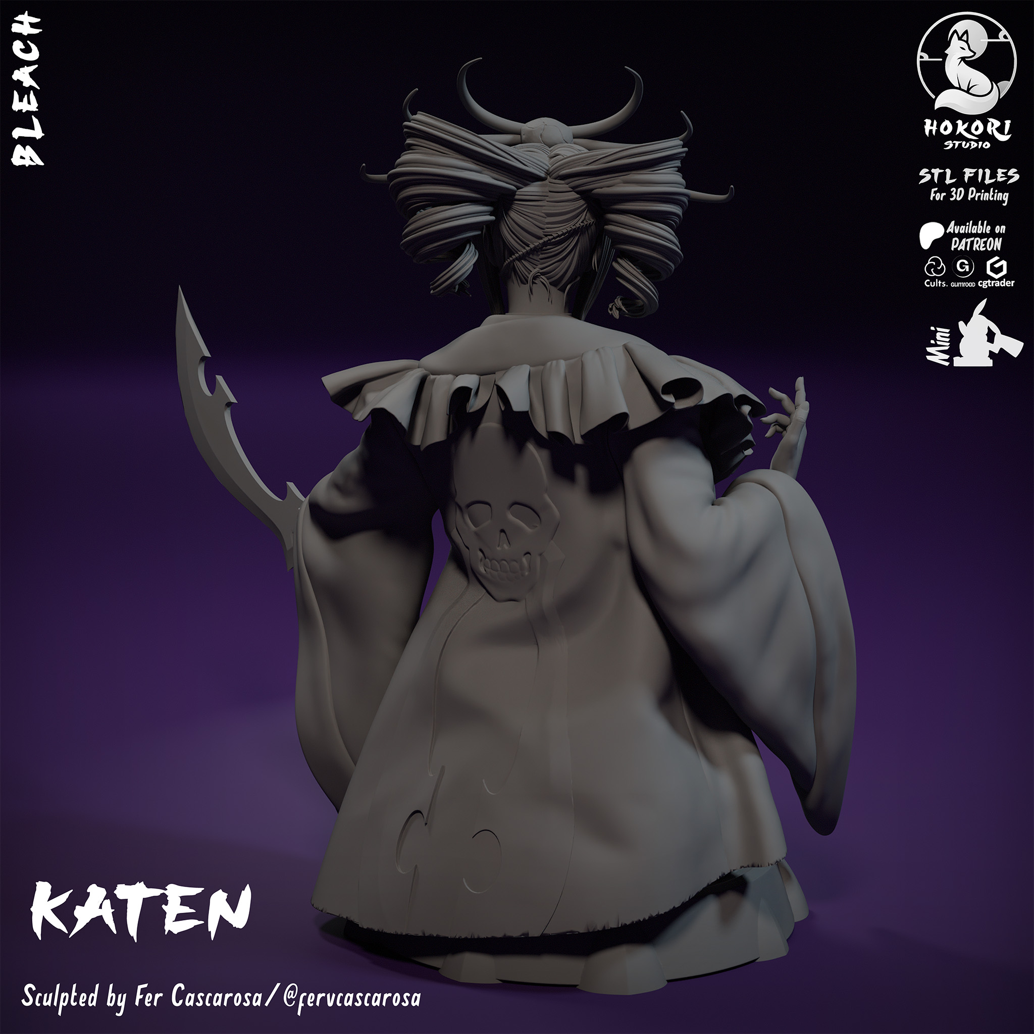 KATEN KYŌKOTSU · Bust 模型预览图 3
