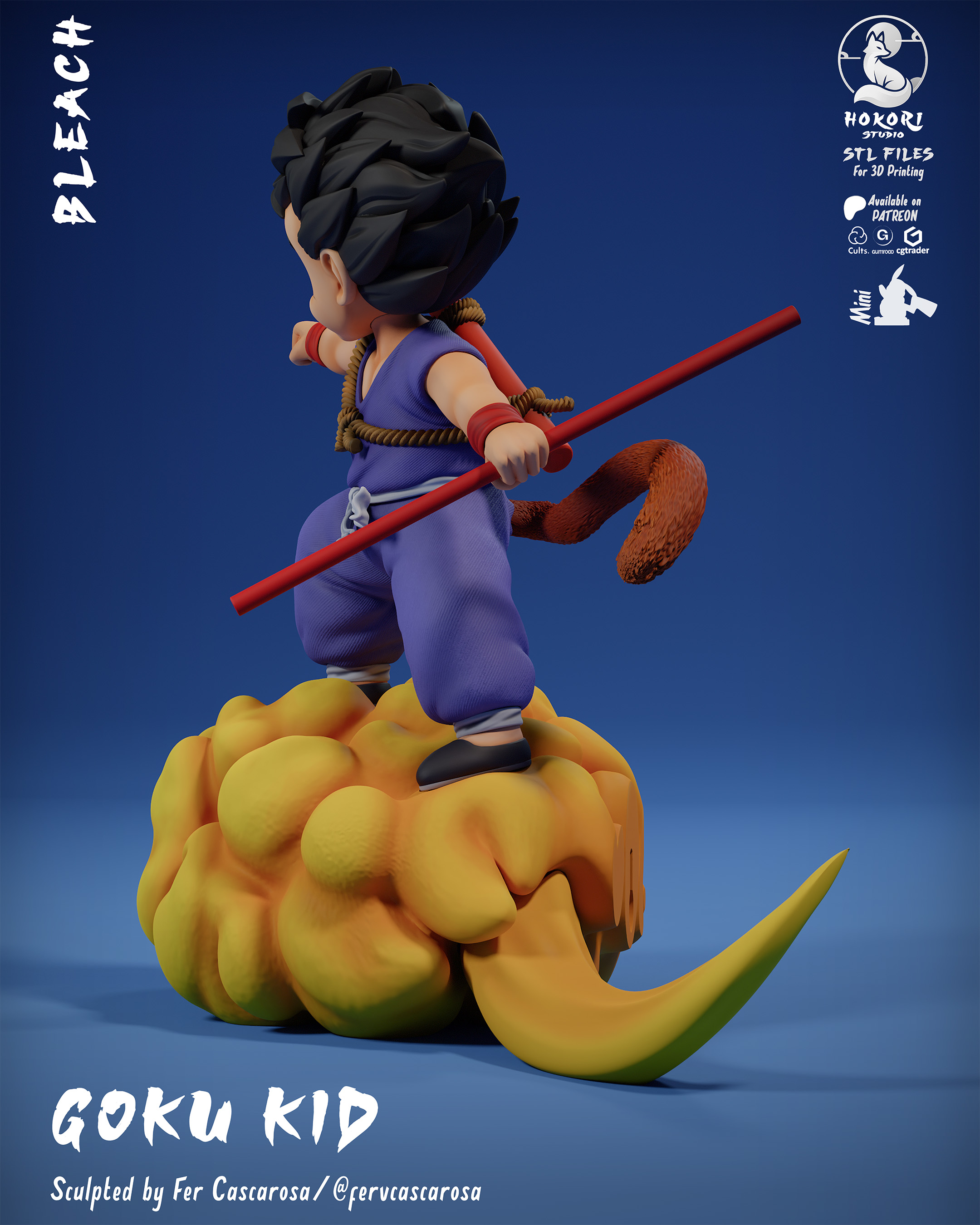 KID GOKU ON KINTO’UN 模型预览图 3
