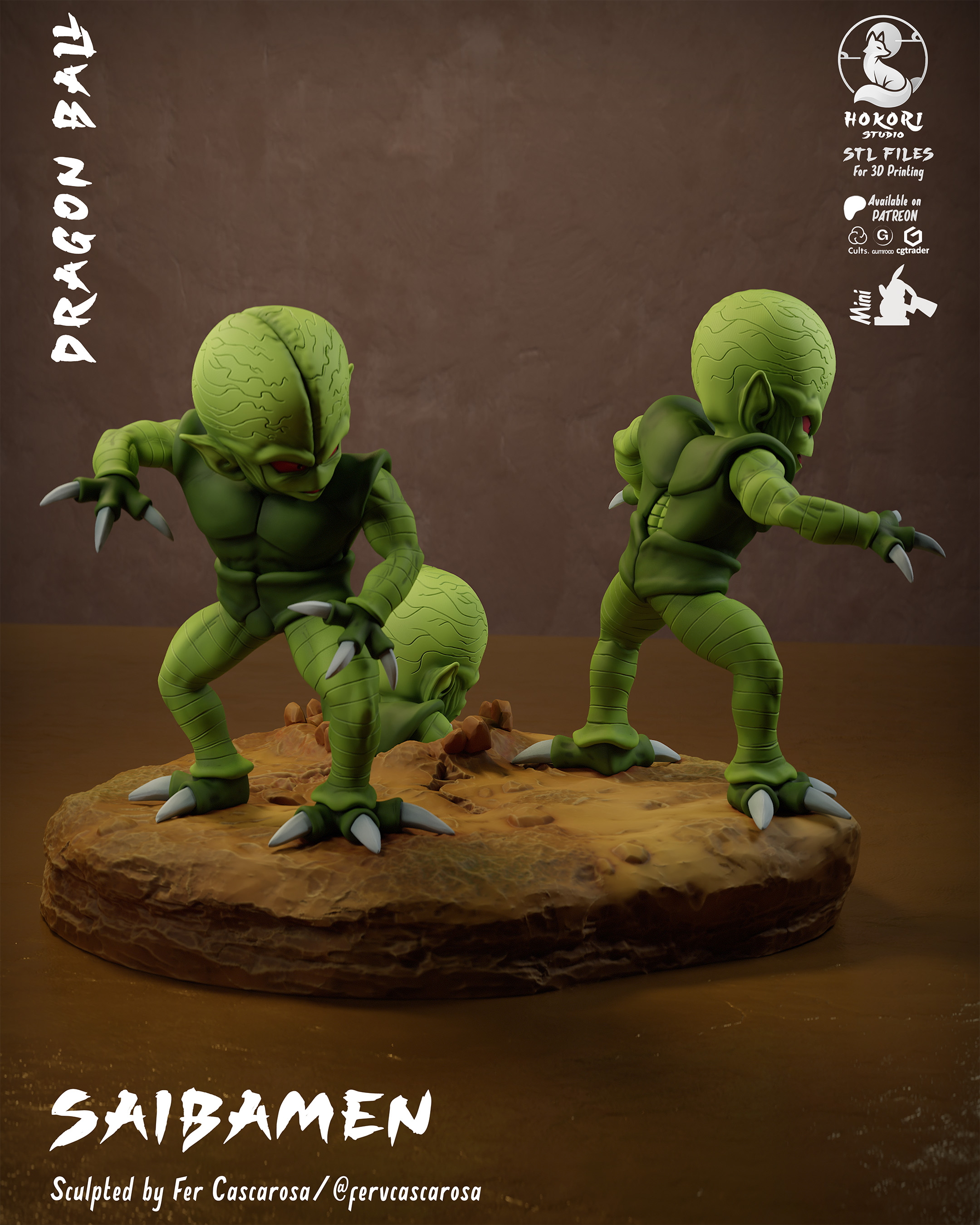 Saibamen Diorama 模型预览图 4