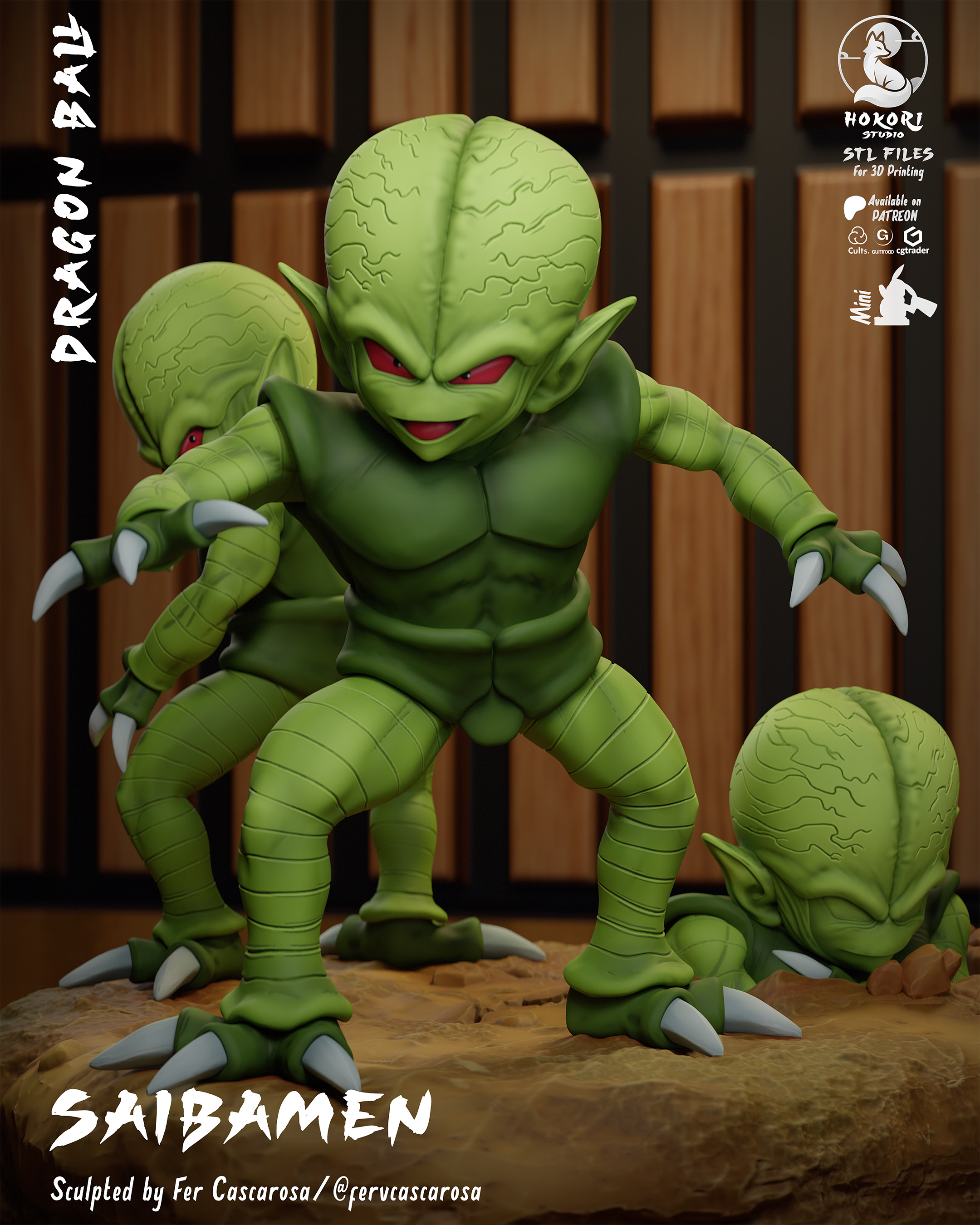 Saibamen Diorama 模型预览图 5
