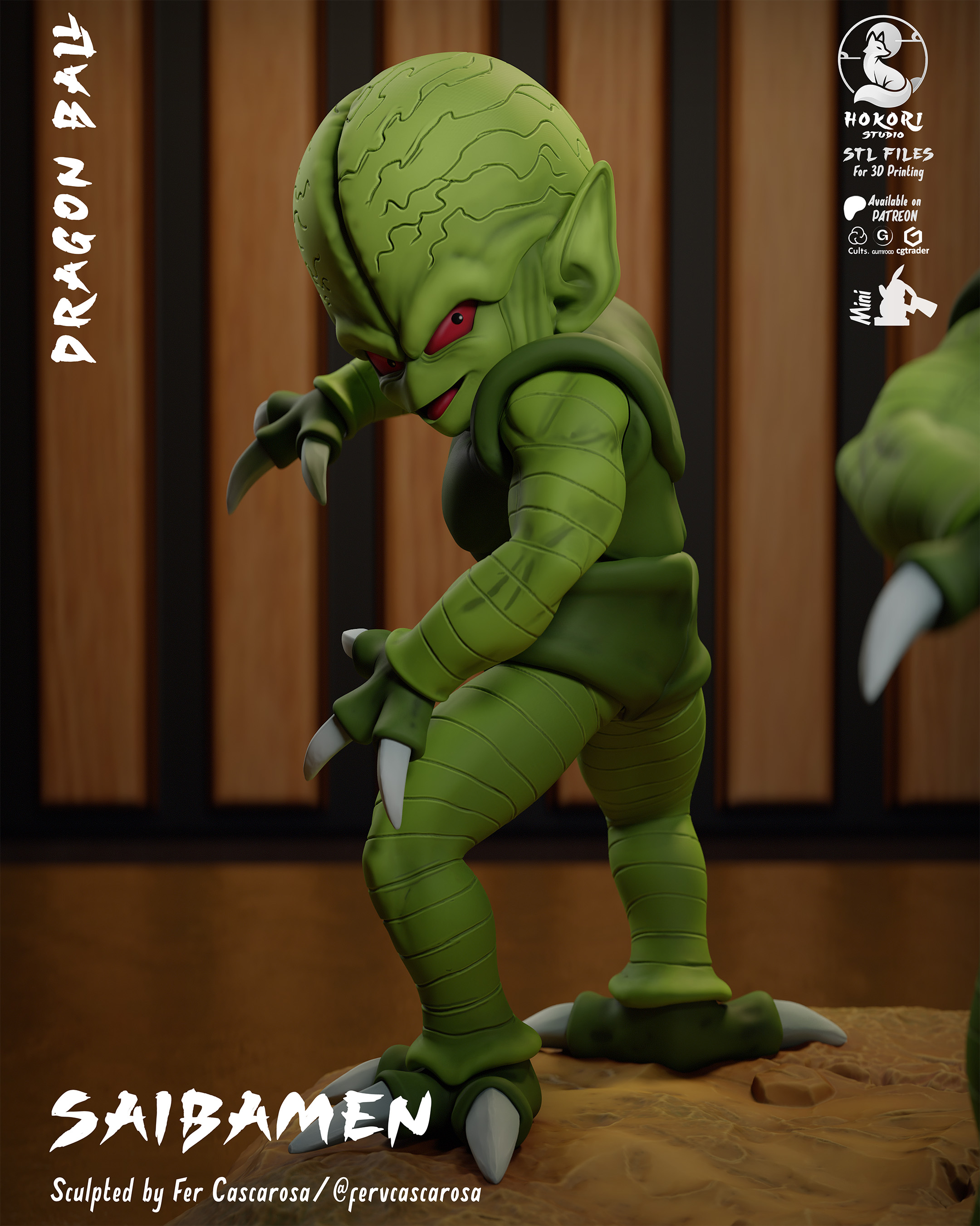 Saibamen Diorama 模型预览图 7