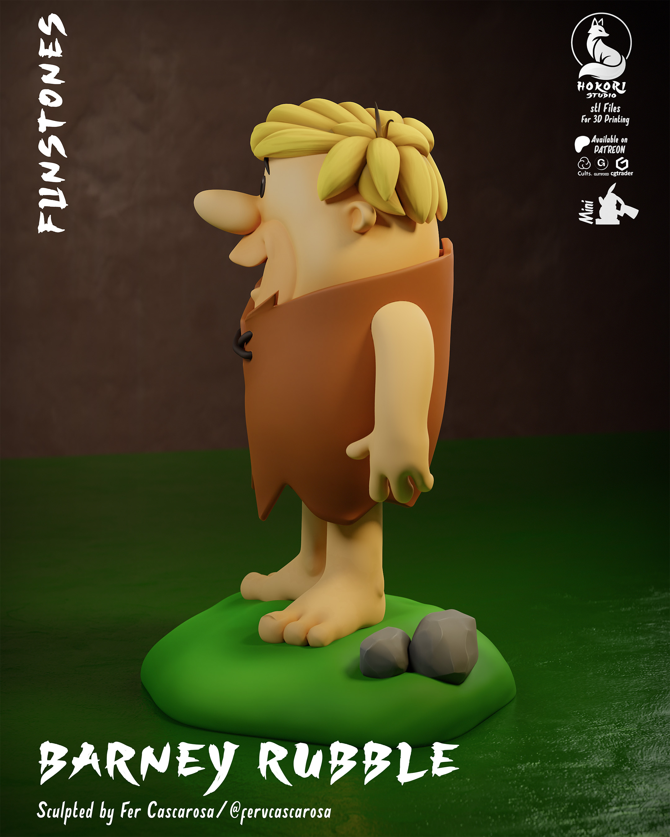 Barney Rubble 模型预览图 2