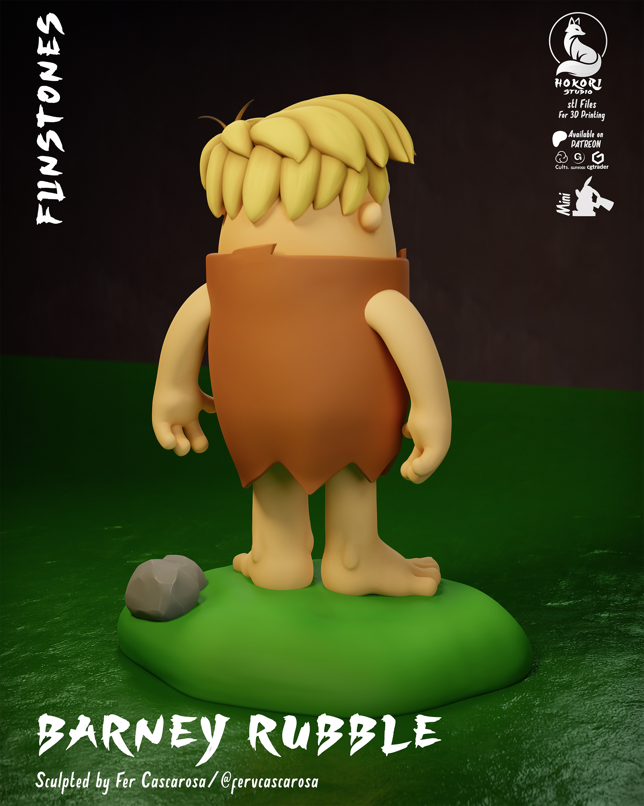 Barney Rubble 模型预览图 3