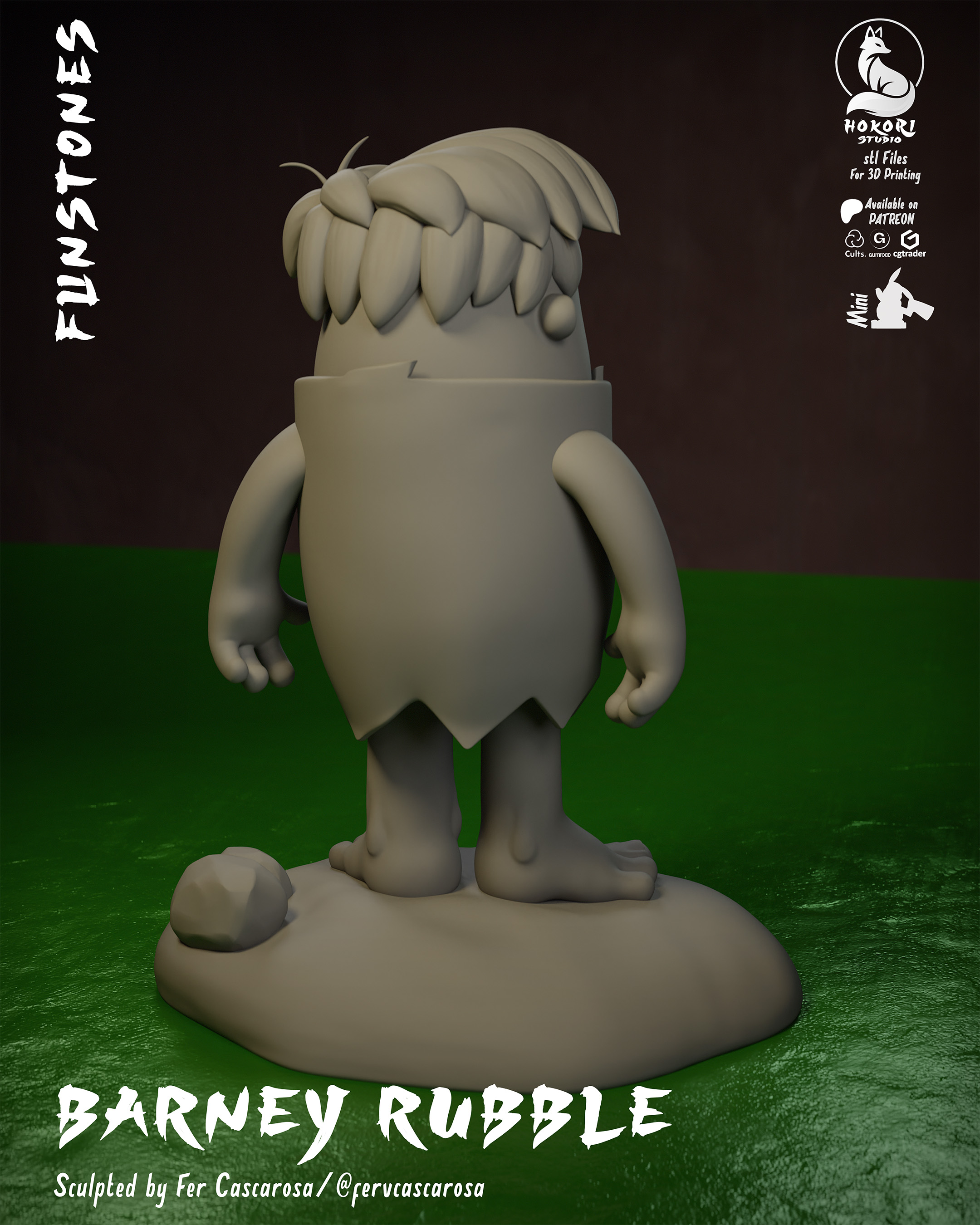 Barney Rubble 模型预览图 6